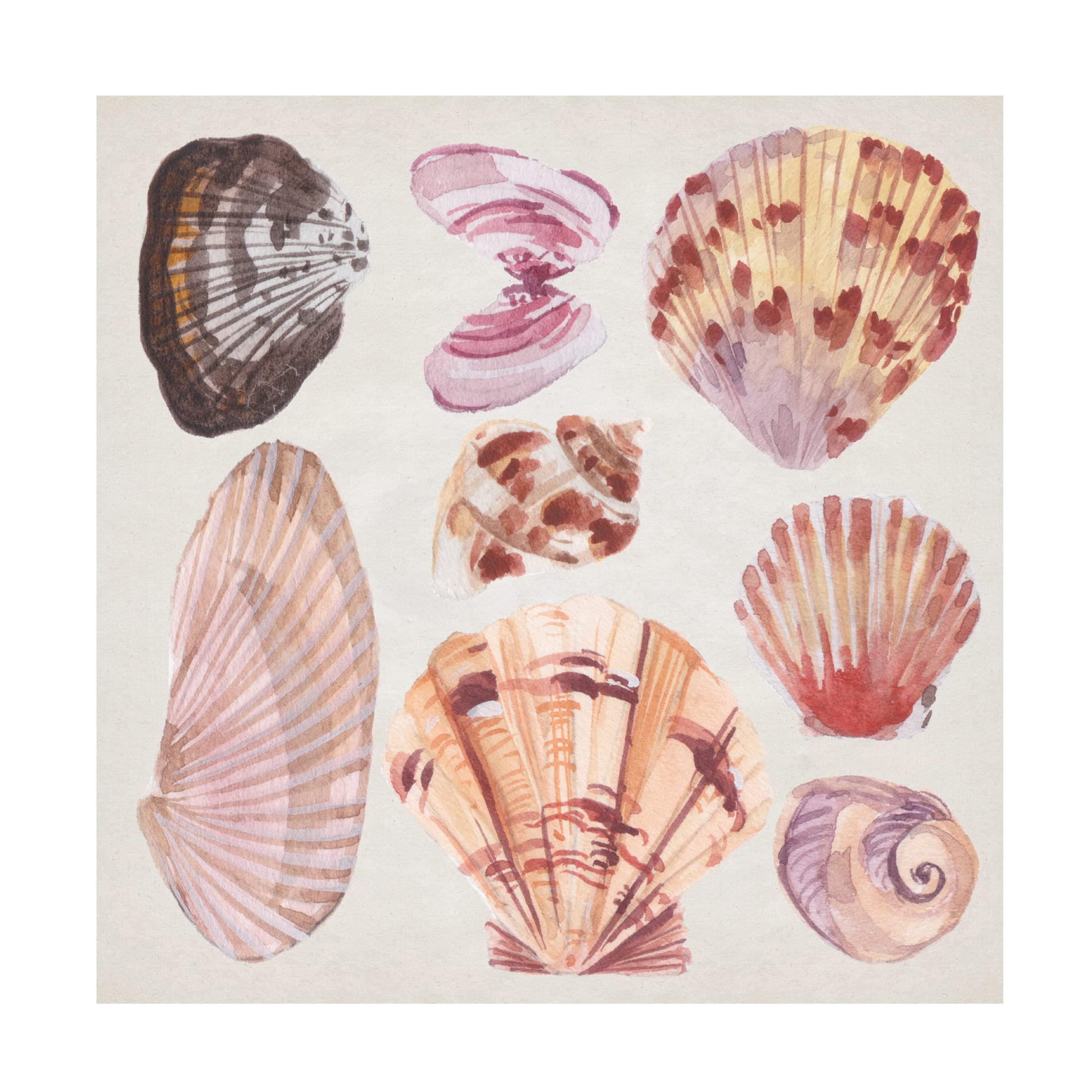 Melissa Wang 'Ocean Sounds III' Canvas Wall Art Print - Coastal Beach Decor for Living Room, Bedroom & Office