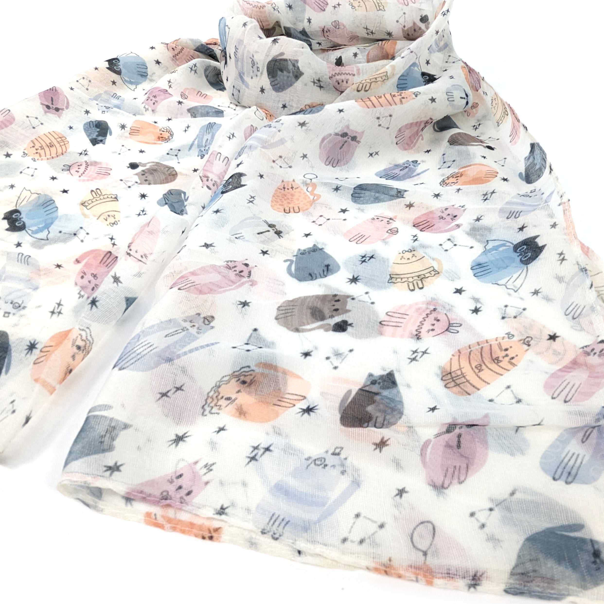 Creative Cat Gift Set - Stylish Cat Scarf with Sparkling Diamante Brooch | Perfect for Cat Lovers, Birthday Gifts & Special Occasions