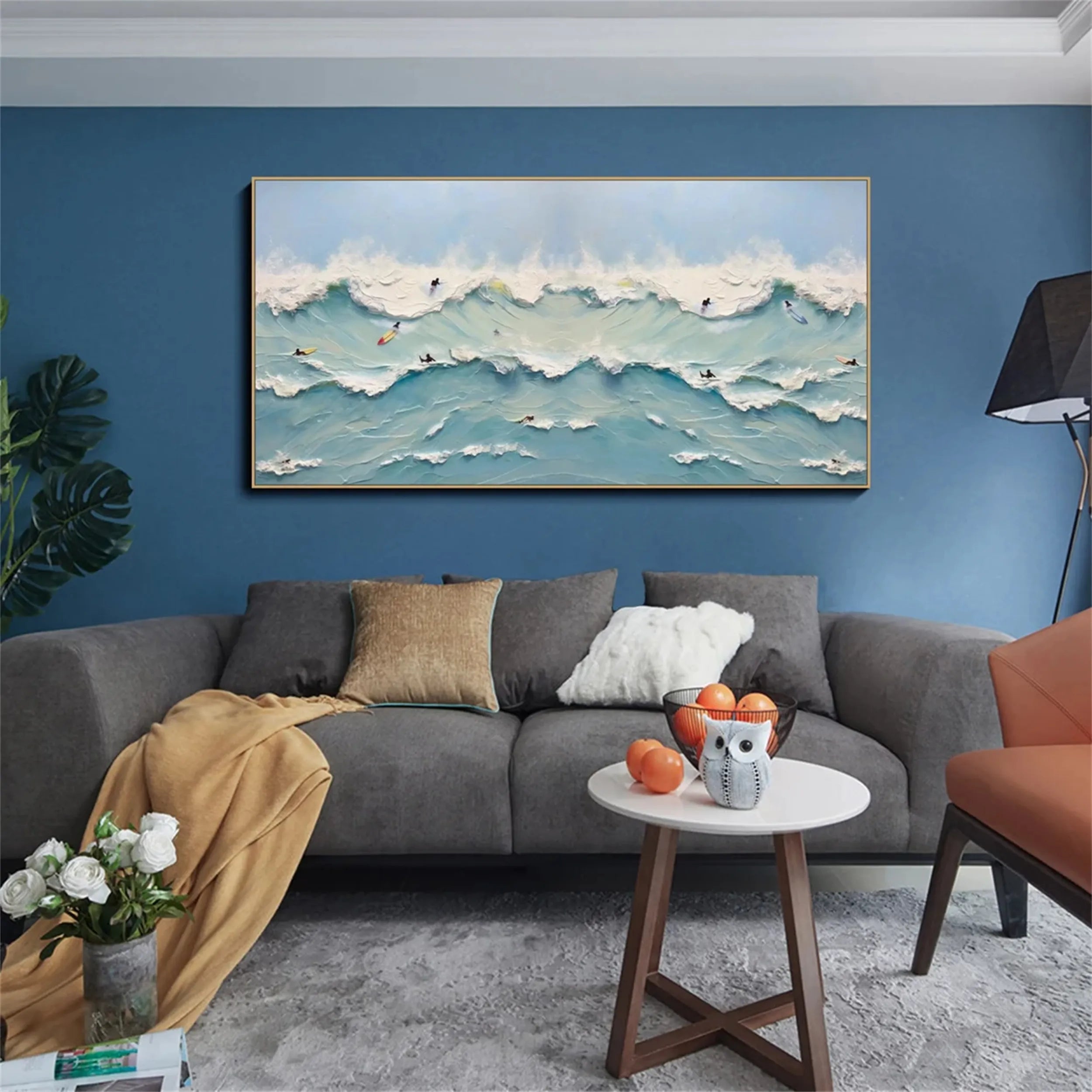Ocean and Sky Painting #OS121 - Stunning Coastal Wall Art for Living Room, Bedroom & Office Decor