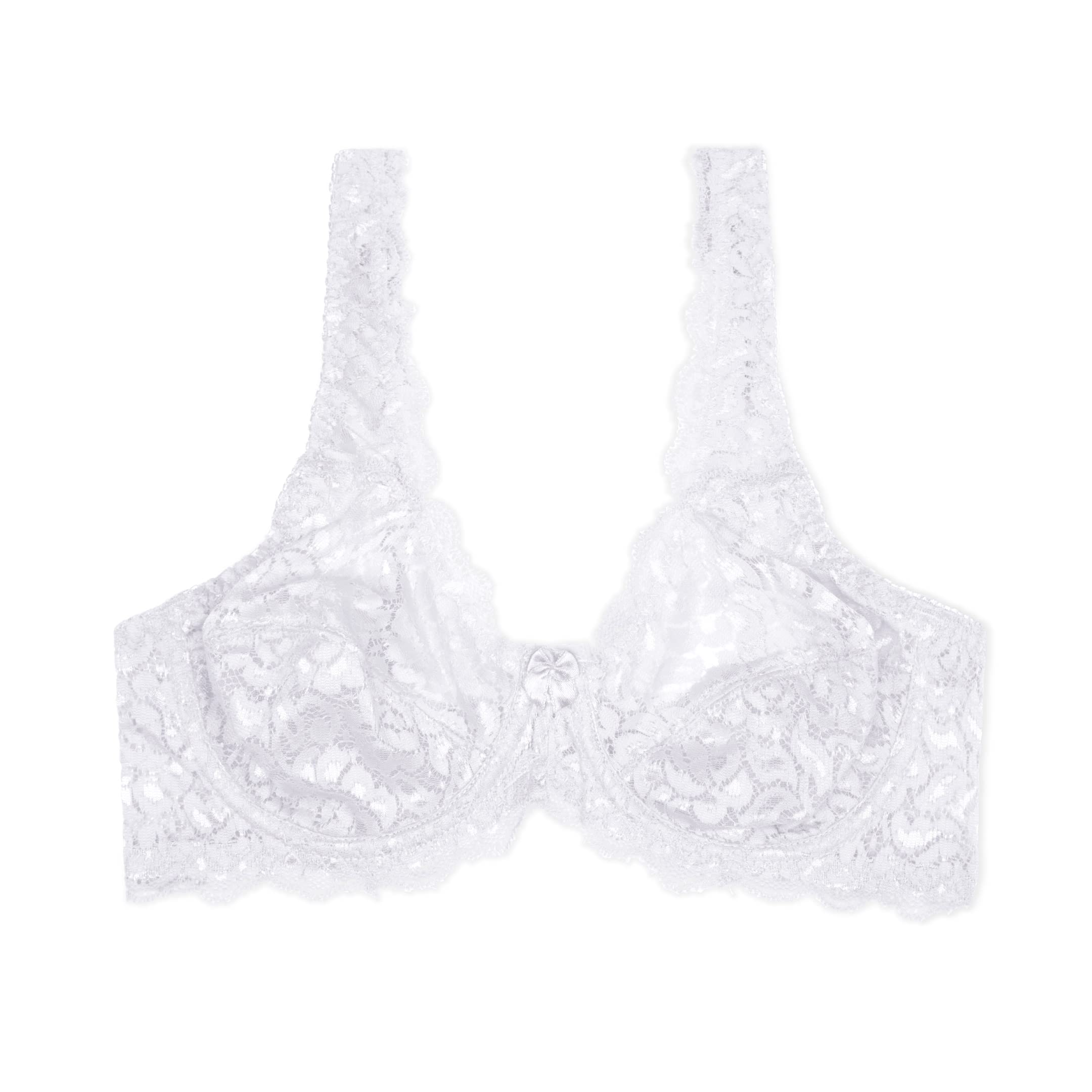 2 Pack Unpadded Stretch Lace Underwire Bras - Comfortable & Supportive Everyday Wear for Women | Perfect for Work, Date Night & Casual Outfits