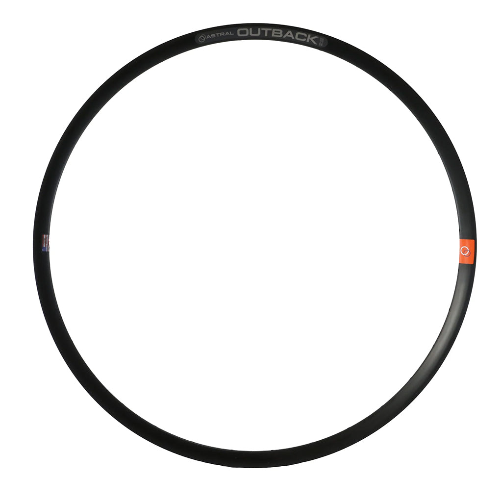 Astral Outback 29/700c Alloy Disc Brake Bike Rim - 32H Black for Mountain & Road Bikes - Perfect for Trail Riding & Commuting