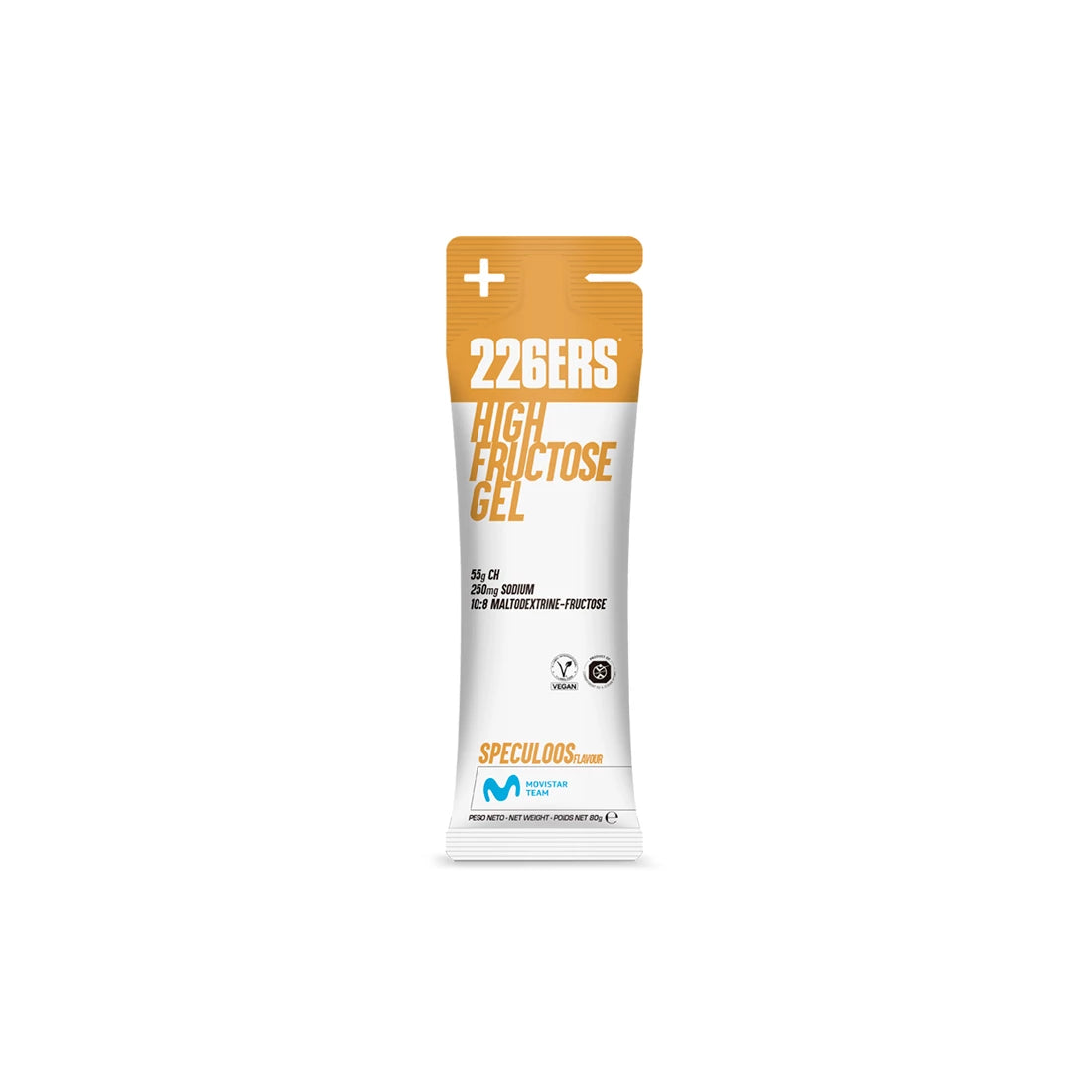 226ERS High Fructose Energy Gel 80g - Speculoos Flavor for Endurance Athletes | Cycling, Running & Triathlon Fuel