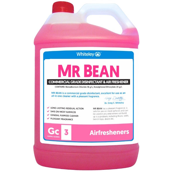 Whiteley Mr Bean Commercial Grade Disinfectant & Air Freshener Spray - Kills 99.9% Germs, Eliminates Odors - Ideal for Offices, Restrooms, Homes & Public Spaces