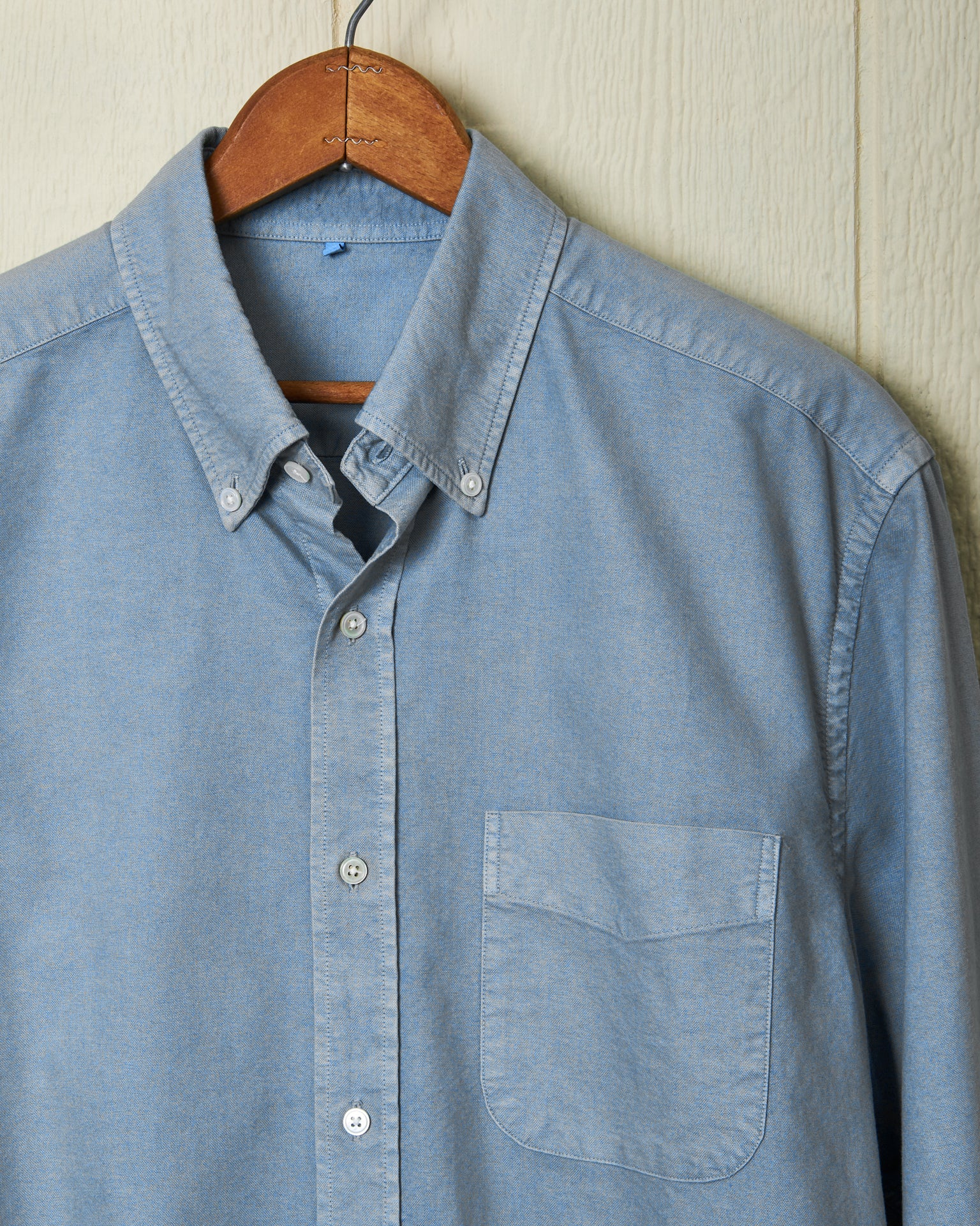 Premium Garment Dyed Oxford Shirt in Chambray Blue - Classic Casual Button Down for Men | Perfect for Office, Date Night & Weekend Outings