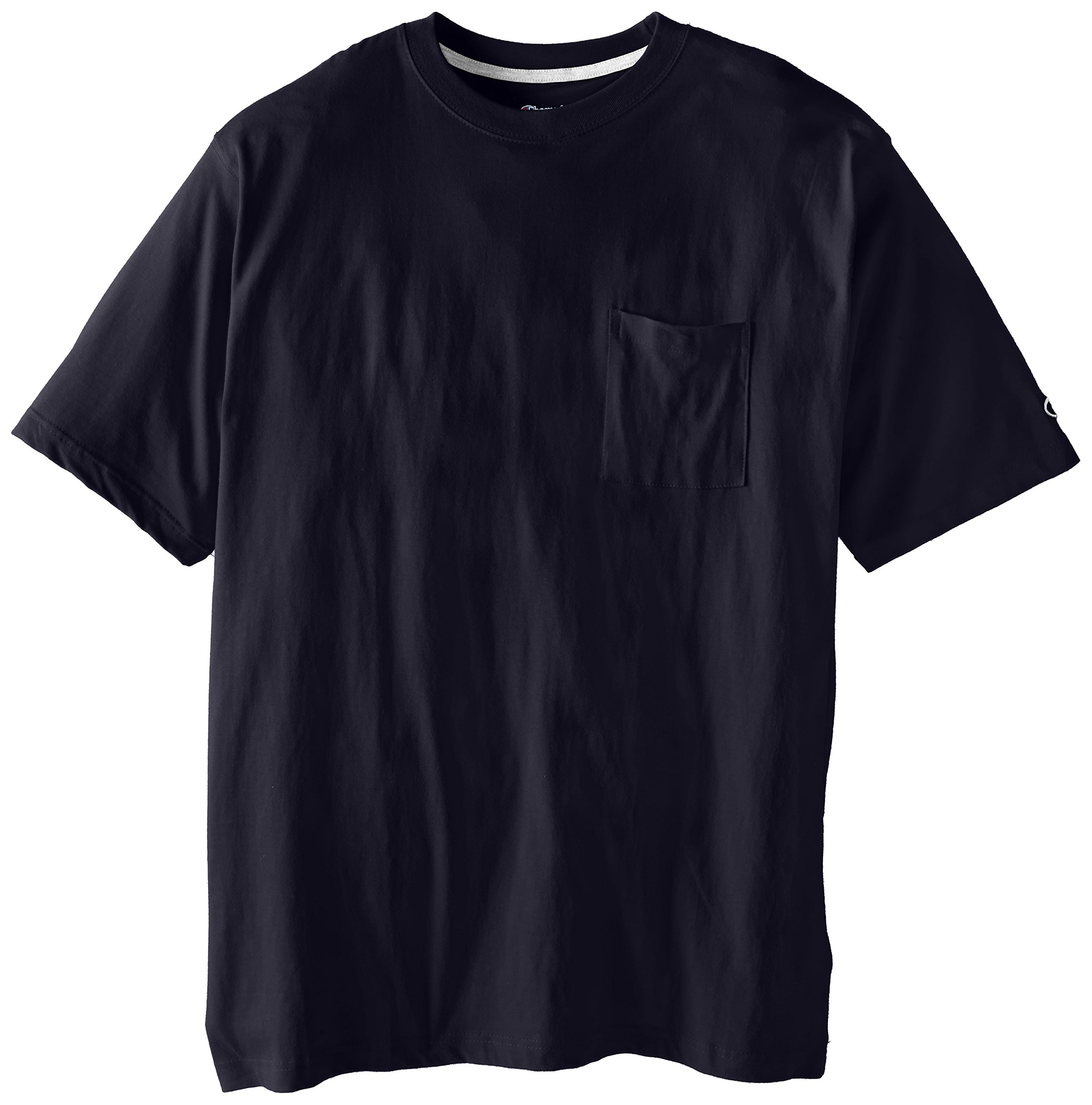 Champion Men's Big & Tall Jersey Pocket T-Shirt - Comfortable Cotton Crewneck Tee for Casual Wear & Gym Workouts
