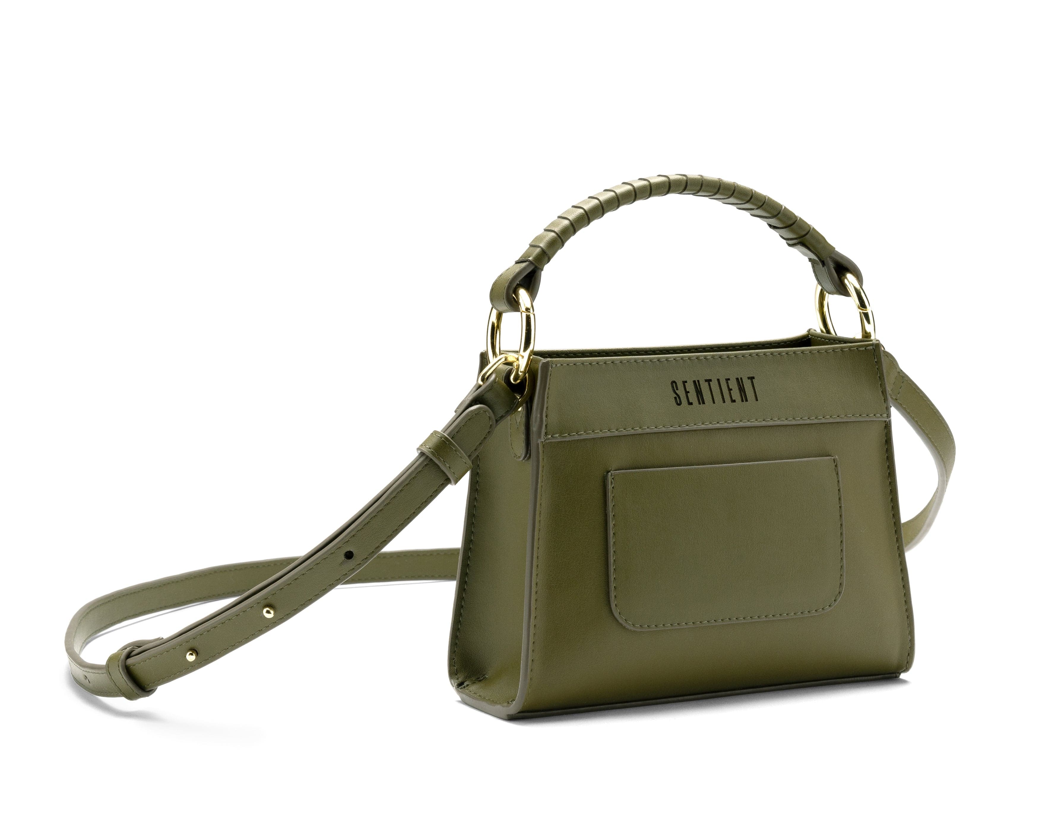 Panthera Desserto® Vegan Cactus Leather Mini Tote Bag - Eco-Friendly Moss Green Handbag for Women | Perfect for Work, Travel & Everyday Use