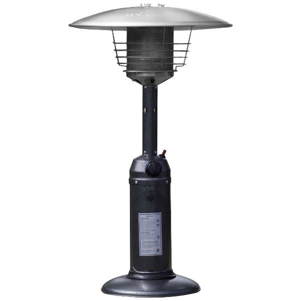 Outdoor Tabletop Patio Heater - Hammered Silver Finish | Portable Outdoor Heating for Deck, Garden & Camping