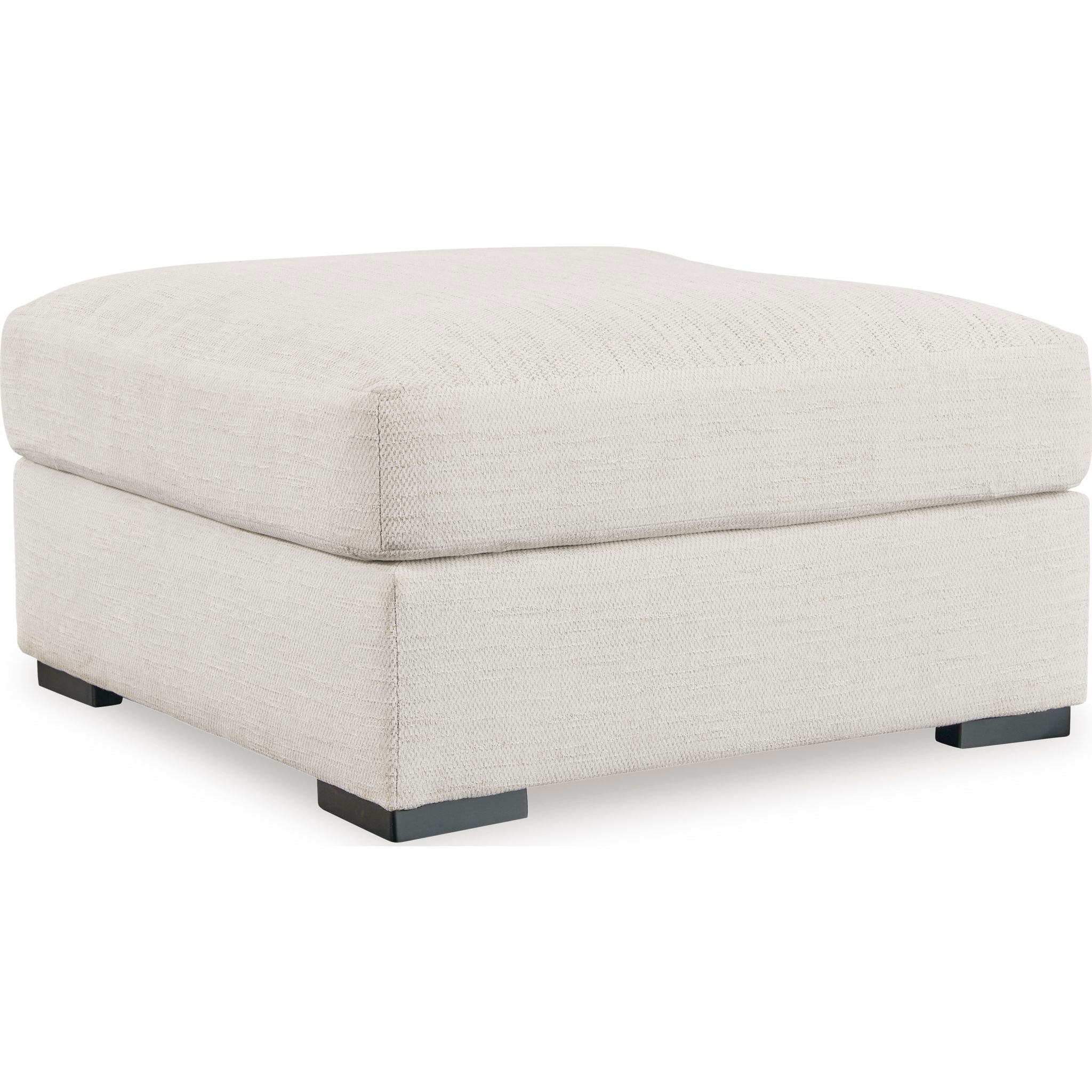 Luxury Oversized Accent Ottoman with Stone Finish - Perfect for Living Room, Bedroom & Home Decor