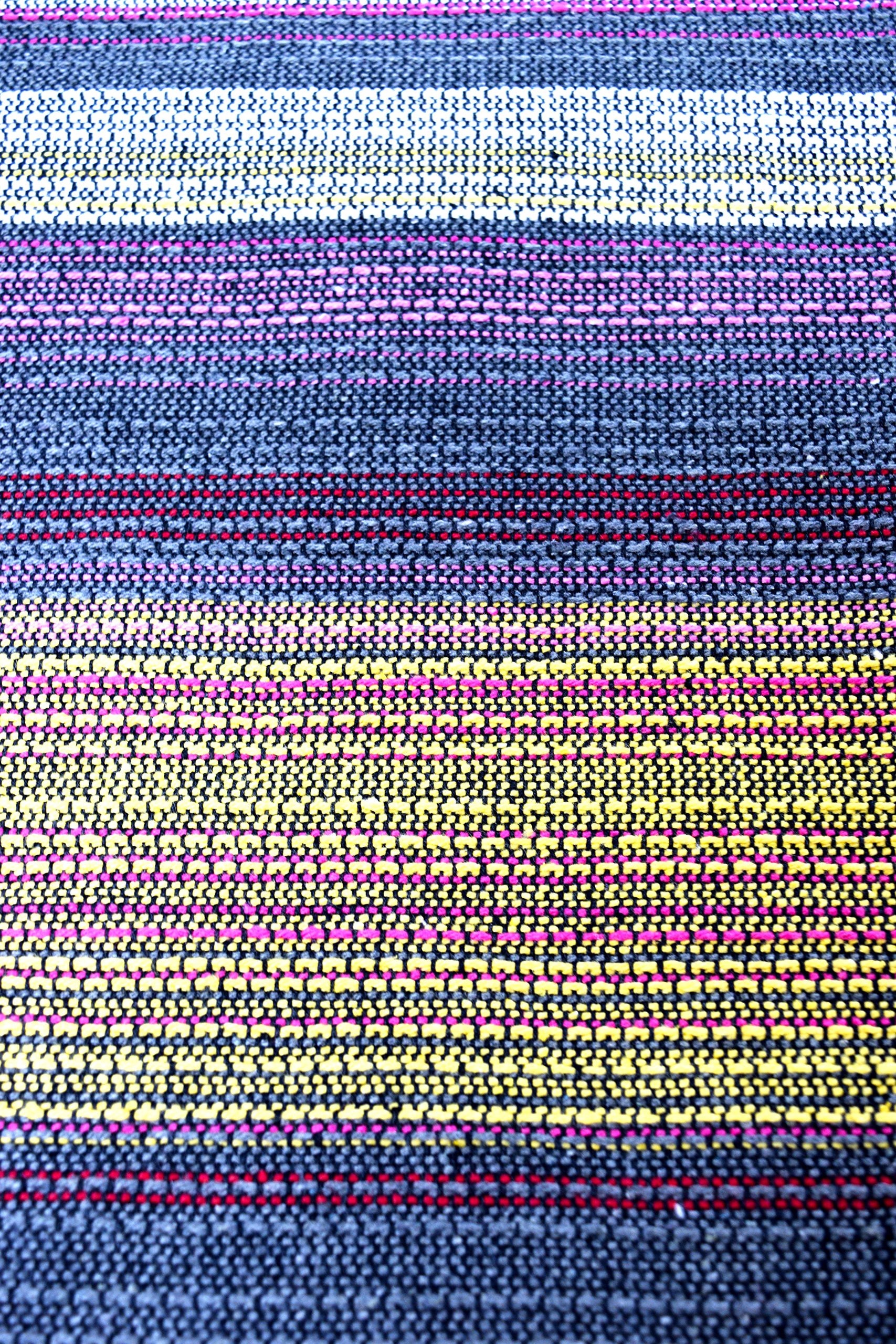 Handwoven 100% Cotton Outdoor Yoga Blanket - Eco-Friendly Beach Picnic Blanket & Decorative Throw for Patio, Couch, Chairs | Perfect for Yoga, Beach Days, Picnics & Home Decor