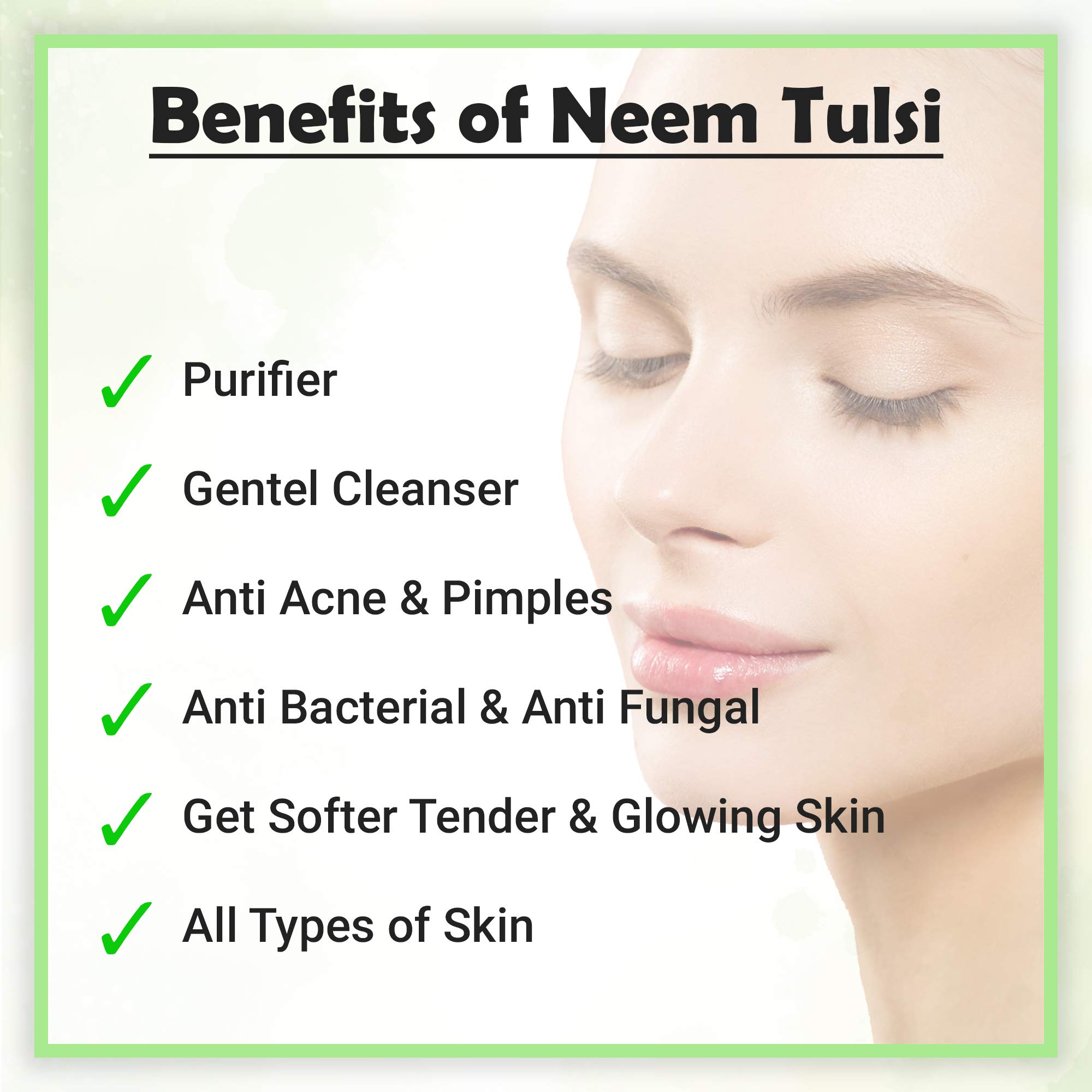 Khadi Herbal Neem Tulsi Face Wash - Ultra Skin Purification, Pimple Care & Antifungal Solution for Unclogging Pores (Pack of 2, 210ml) - Perfect for Daily Acne-Prone & Sensitive Skin Care Routine