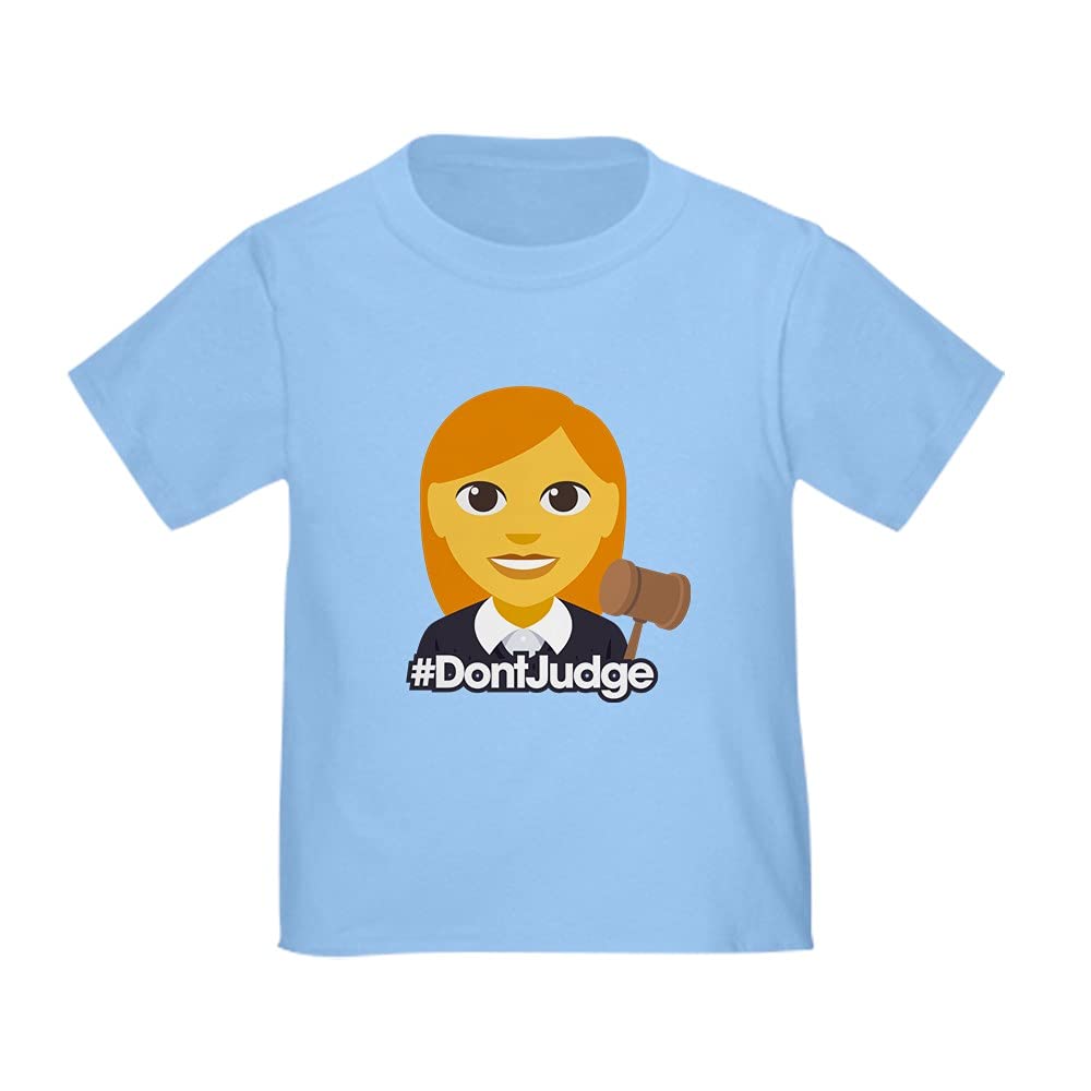 Hashtag Don't Judge Funny Toddler T-Shirt - Cute Graphic Tee for Boys & Girls - Soft Cotton Kids Shirt for Playdates & Family Outings