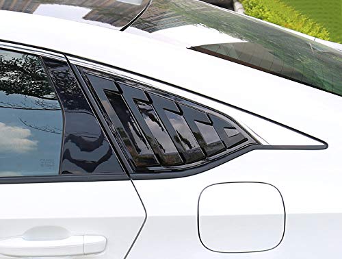 Honda Accord 2018-2022 Side Window Louvers Vent Cover Trim - Glossy Black Car Accessories (2PCS) | Enhance Style & Protection for Your Sedan