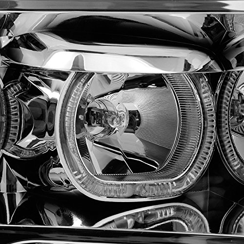 AKKON Clear Halo Projector LED Headlights for Ford F150 - DRL SMD Lights Pair (Driver & Passenger Side) - Upgrade Your Truck's Style & Night Visibility