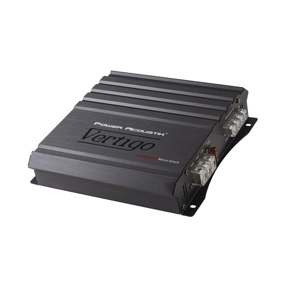 Power Acoustik VA1 1600D 1600W Monoblock Car Amplifier - Class A/B Bass Boost with Remote Control | Perfect for Car Audio Systems, Subwoofers, and Bass Enhancement