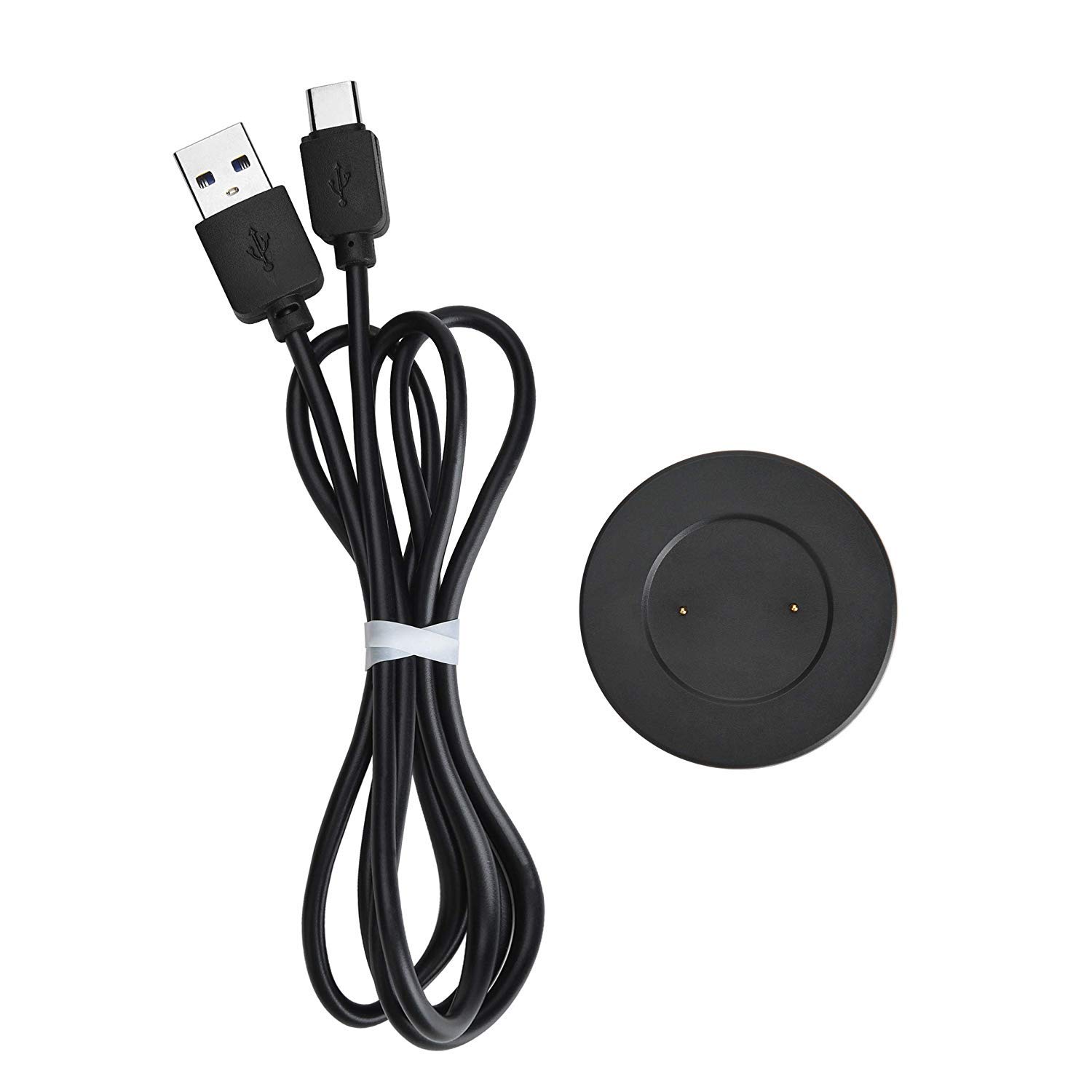 Austuo 2-Pack Replacement Charger Dock for Huawei GT/Honor Magic/Dream/GT 2 Watch - Portable USB Charging Cable & Cradle for Smartwatch (Black) - Perfect for Home, Office & Travel Charging