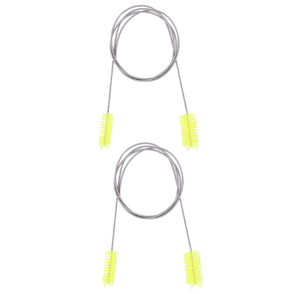 Balacoo 2-Pack Multi-Purpose Cleaning Brush Set - Water Hose Cleaner, Aquarium Scrubber, Pipe Dredging Tool - Perfect for Home, Garden & Pet Tank Maintenance