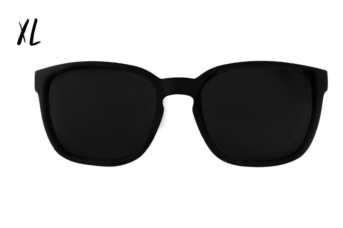 Cabana XL Matte Black Polarized Sunglasses - UV Protection, Stylish & Durable for Outdoor Activities, Driving, Beach & Travel