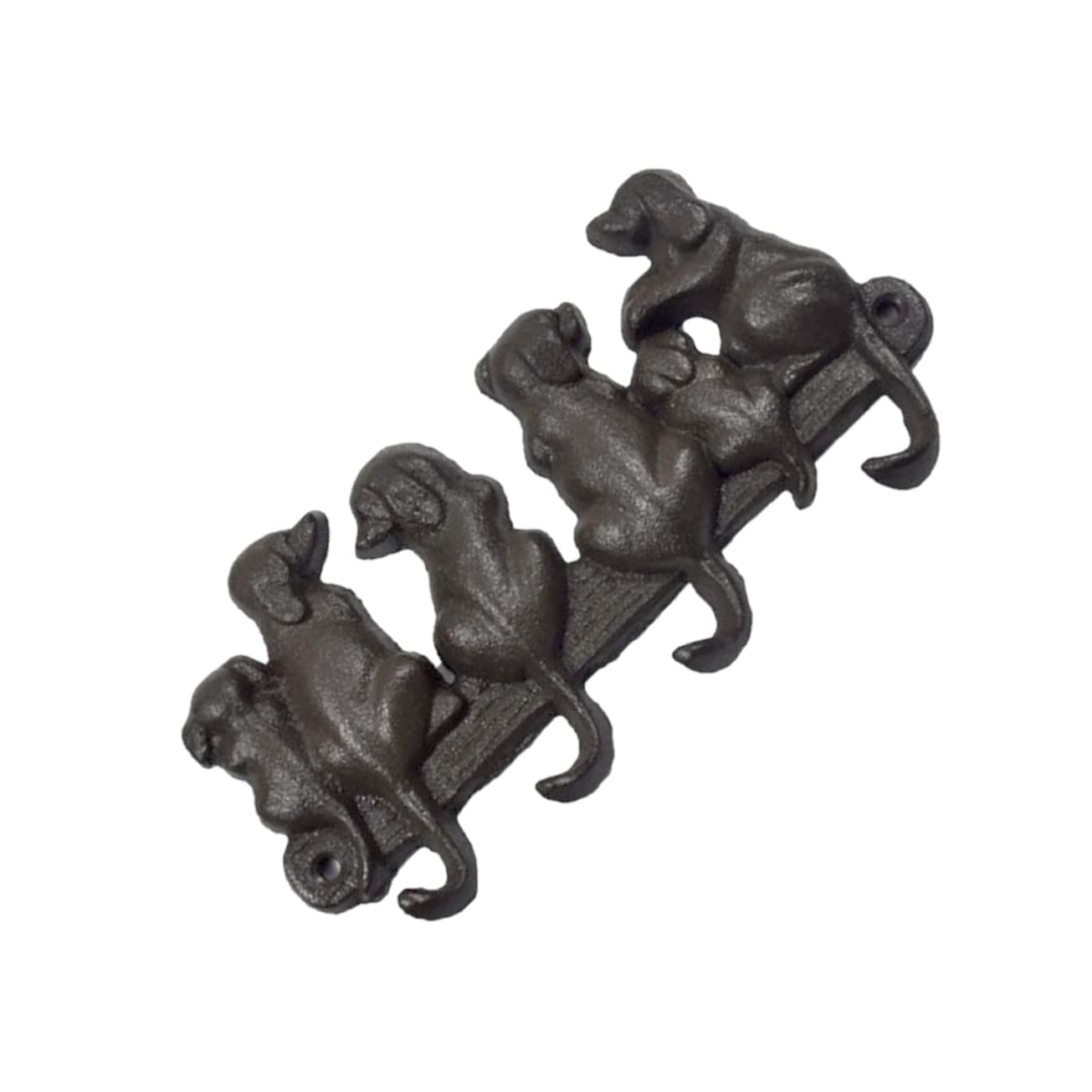 Vintage Iron Wall Hooks for Coats, Keys & Towels - Decorative Cat-Shaped Wall Hangers for Home Storage & Organization - Perfect for Entryway, Bathroom & Bedroom Closet Decor