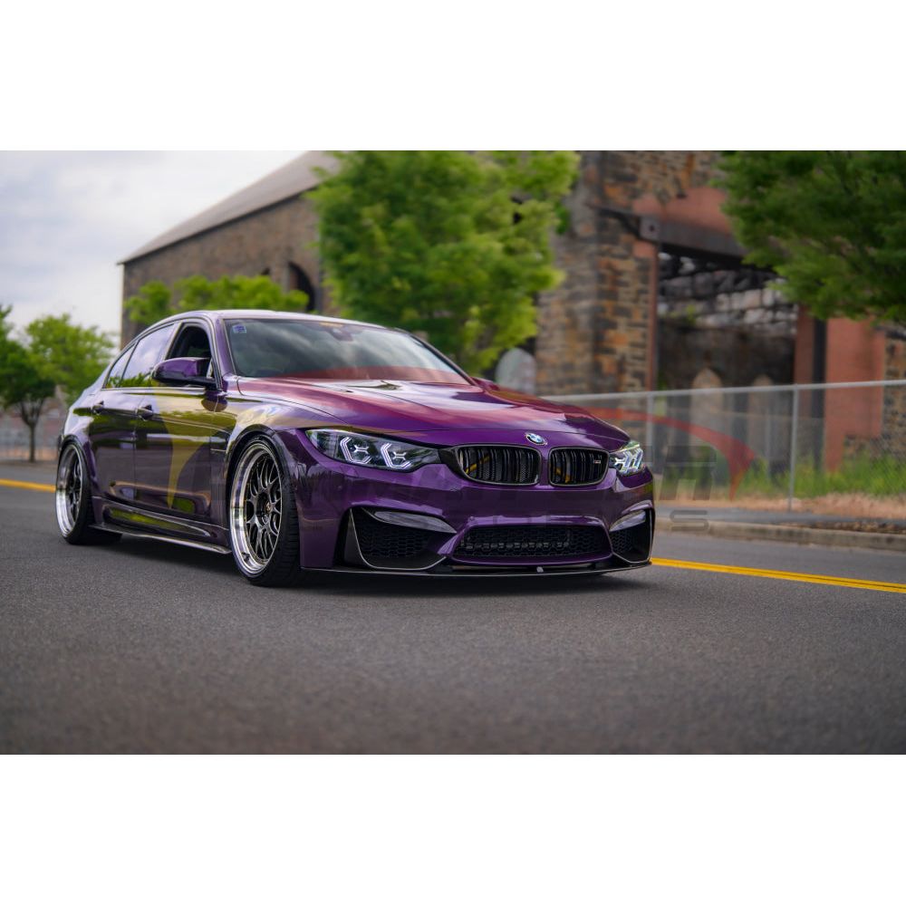 2014-2021 BMW M3 M4 Carbon Fiber Front Lip Spoiler - F80 F82 F83 M Performance Style Splitter | Aggressive Look & Enhanced Aerodynamics for Track & Street Driving