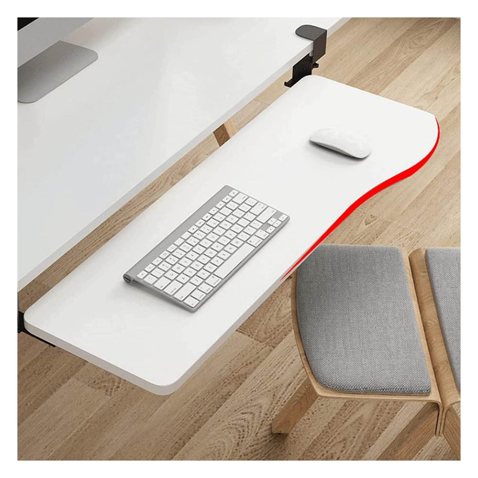 Ergonomic Under Desk Keyboard Tray - Sliding Pull-Out Platform for Keyboard and Mouse | HGNA-Walker | Perfect for Home Office, Gaming Setup & Workspace Organization