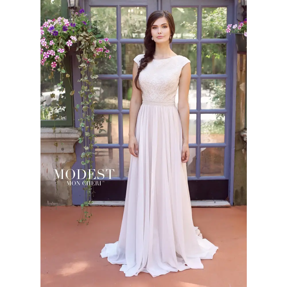 Modest Mon Cheri TR11841 Sample Sale - Elegant Women's Dress for Parties, Weddings & Special Occasions