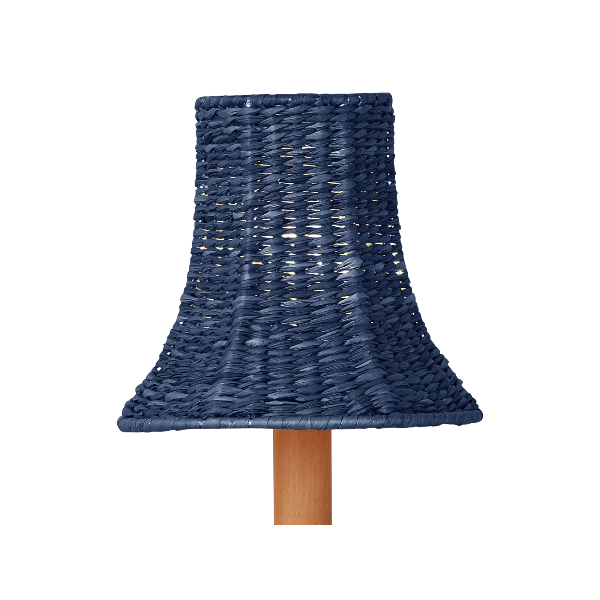 Indigo Blue Bell Shape Chandelier Shade - Elegant Ceiling Light Fixture Cover for Dining Room, Bedroom & Living Room Decor