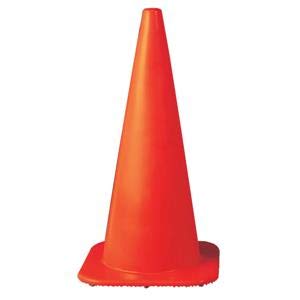 W Series 18-Inch Heavy Duty Traffic Cones (9-Pack, 3 lb Base) - High Visibility Safety Cones for Construction, Parking, Road Work & Event Management