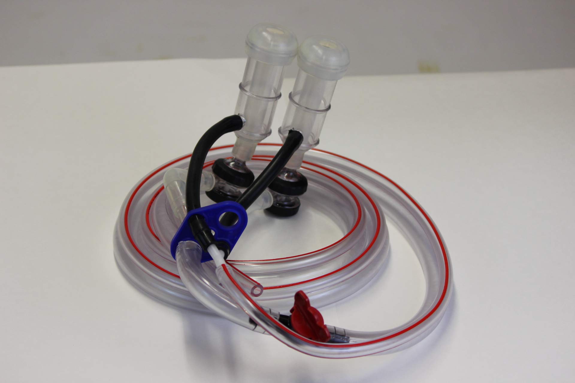 Melasty Goat Milking Machine Silicone Liners & Clear Shells with Pulsator Hose and Plugs - Durable Dairy Farm Equipment for Goat Milk Production