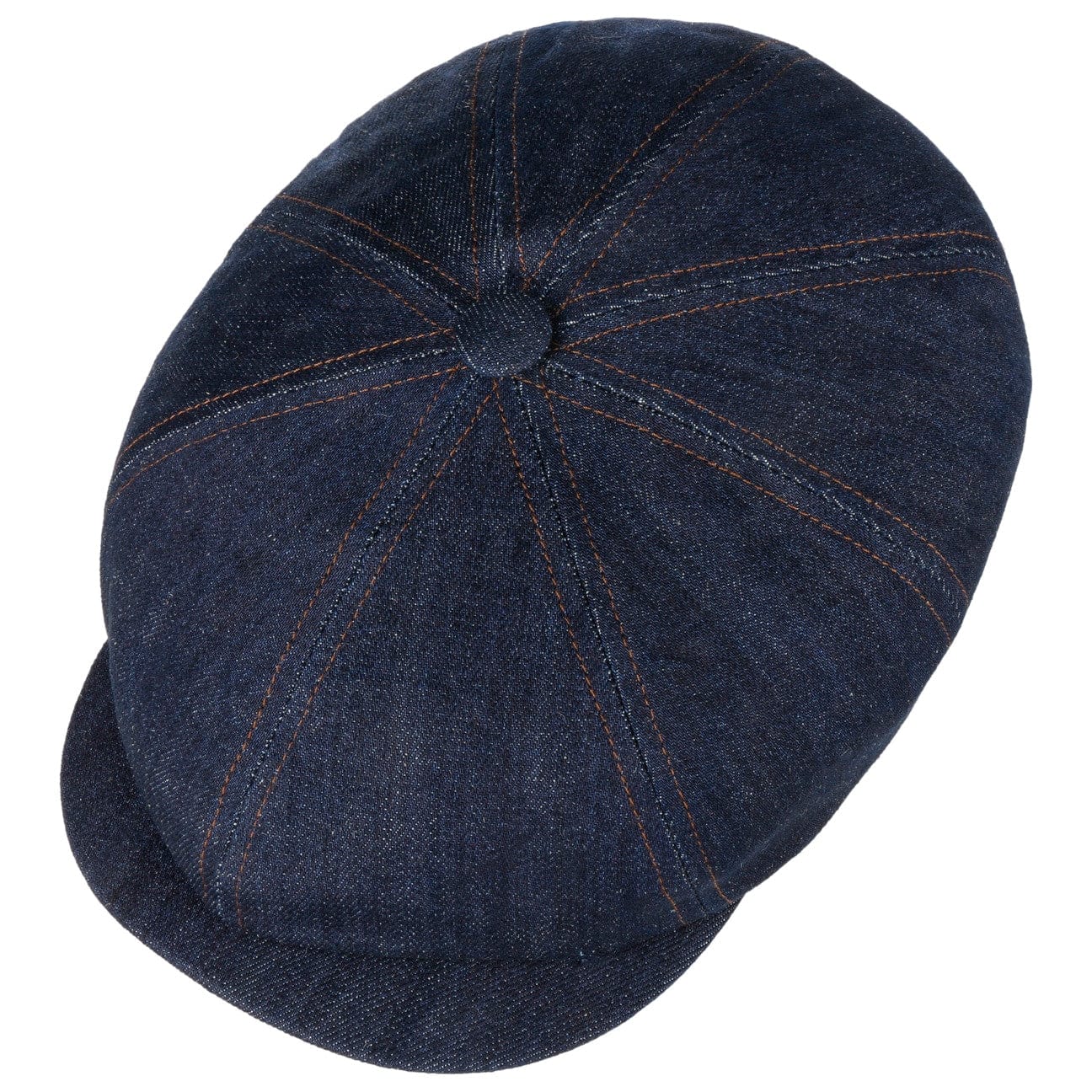 Stetson Hatteras Denim Sustainable Flat Cap - Eco-Friendly Men's Hat for Casual & Outdoor Wear | Perfect for Hiking, Travel, and Everyday Style