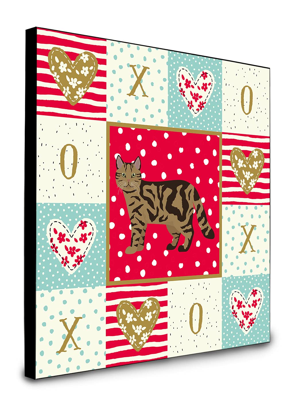 Scottish Straight Cat Love Art Print - Unframed Wall Decor for Home & Office - Ready to Hang Cat Lover Gift - Perfect for Living Room, Bedroom or Workspace
