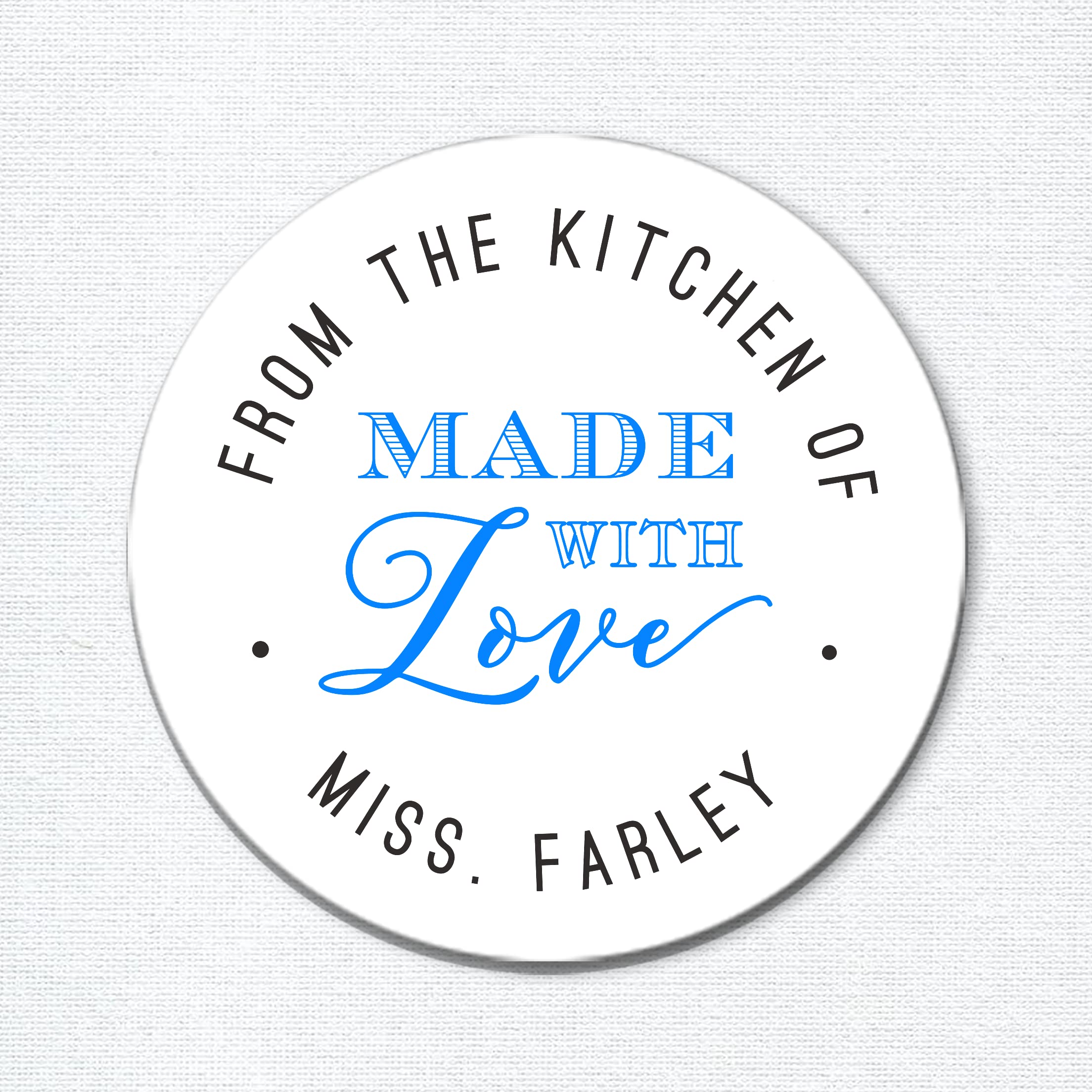 Personalized 'Made with Love' Stickers - Custom Kitchen Favor Labels for Baked Goods & Gifts | Perfect for Wedding Favors, Baby Showers & Homemade Treat Packaging