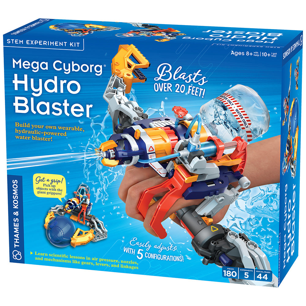 Mega Cyborg Hydro Blaster - High-Pressure Water Gun for Outdoor Fun, Pool Parties, and Summer Games | Super Soaker Toy for Kids and Adults | Durable Splash Battle Water Blaster for Backyard, Beach, and Park Adventures