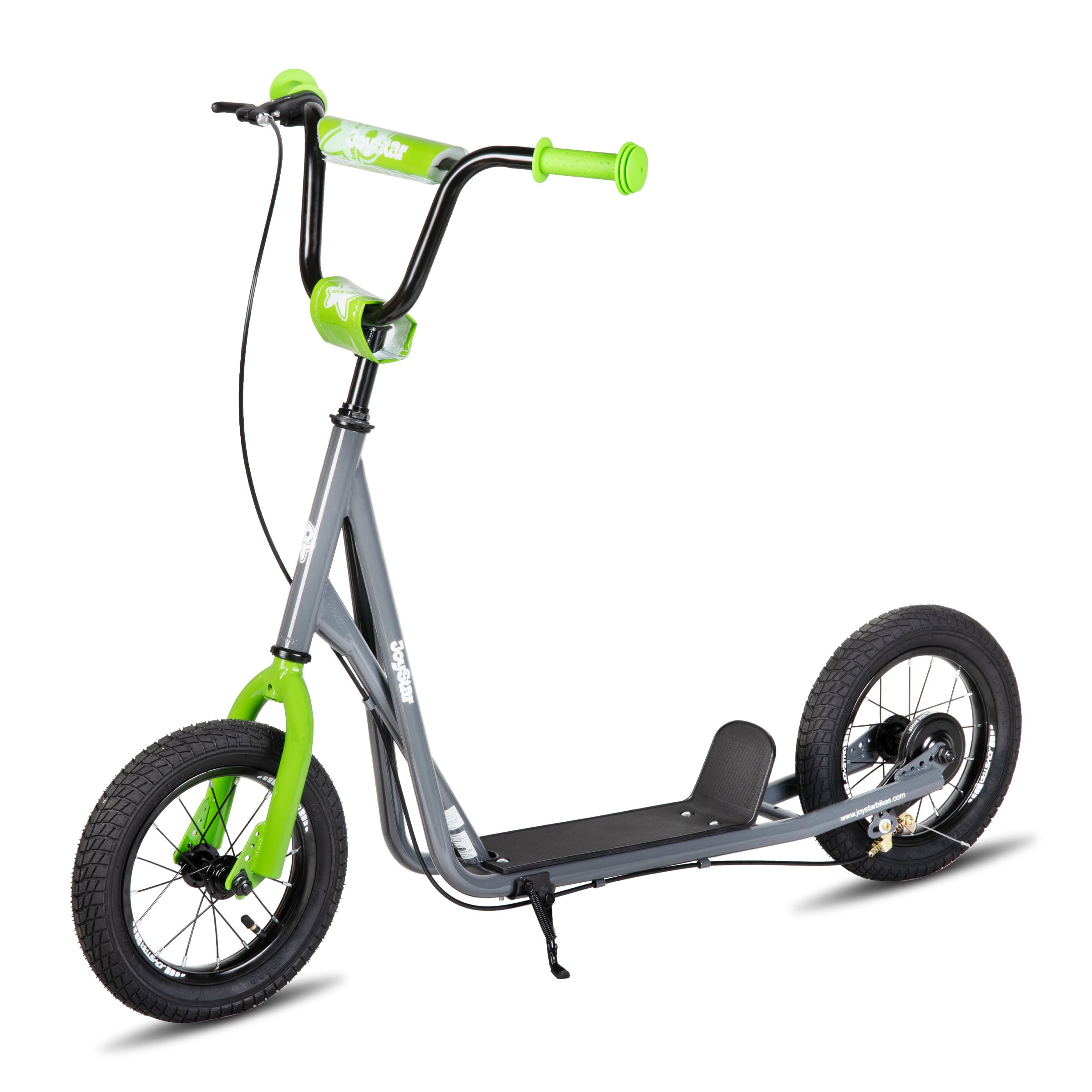 JOYSTAR 12 Inch Kick Scooter for Kids Ages 5-9 - Adjustable Handlebar & Rear Brake, Big Wheels for Smooth Ride - Perfect for Boys, Girls, Teens & Adults - Ideal for Commuting, Park Fun & Neighborhood Adventures