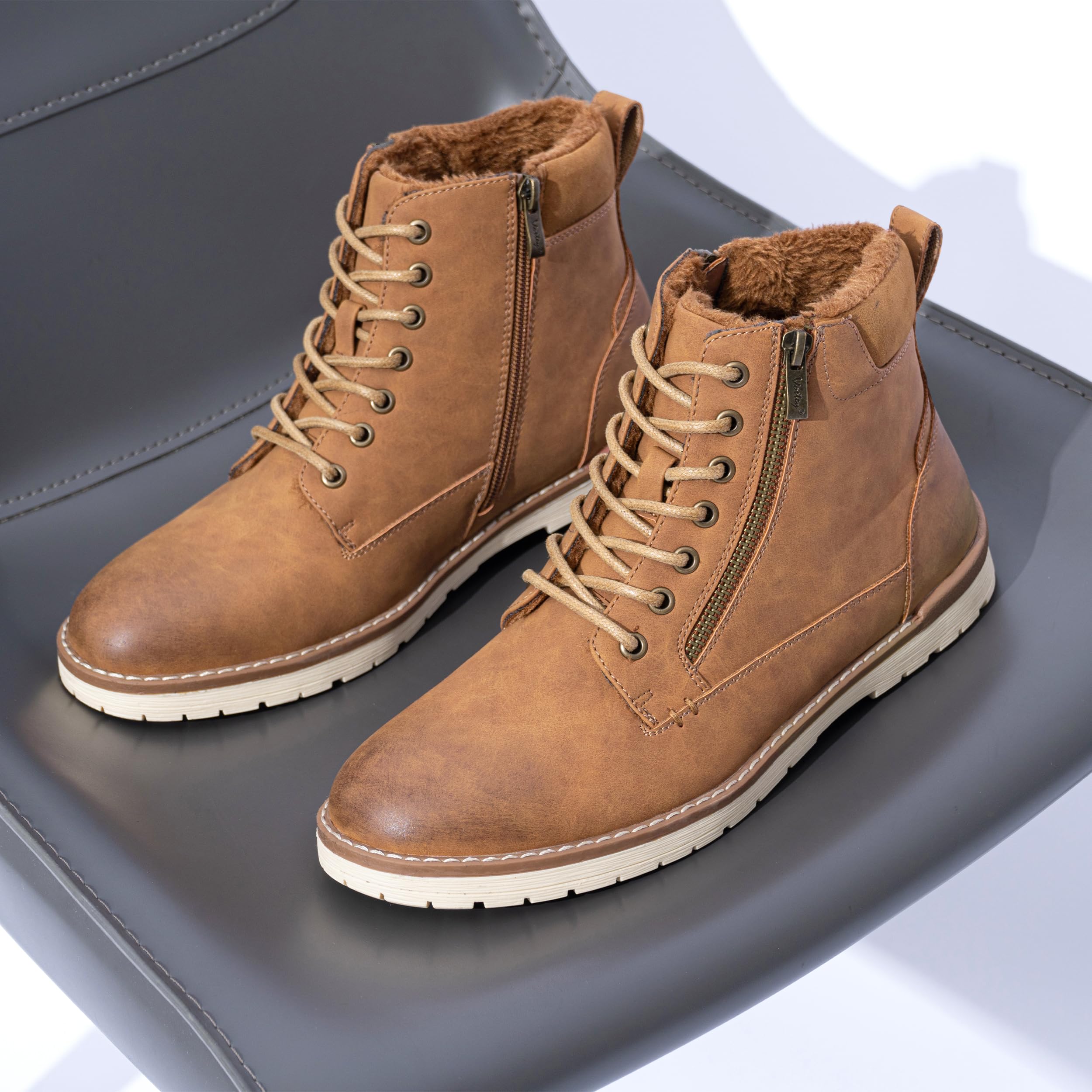 Vostey Men's Waterproof Casual Hiking Chukka Boots - Comfortable Outdoor Walking Shoes for Hiking, Camping & Everyday Wear