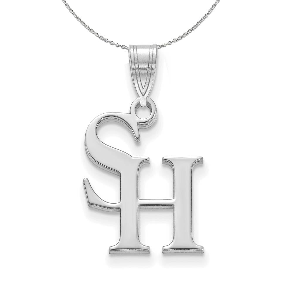 Sam Houston State Sterling Silver Black Bow XS Pendant Necklace - Perfect for Graduation Gifts & School Spirit Accessories