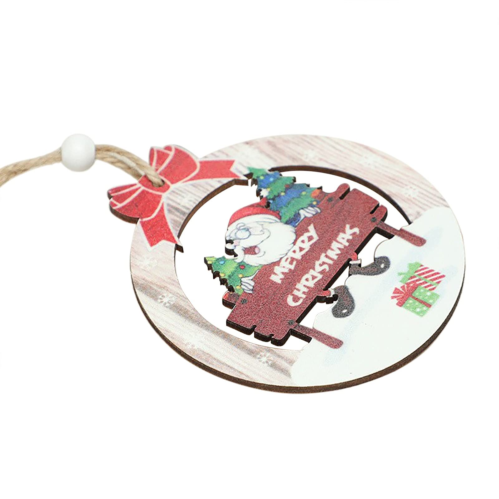 Mini Christmas Tree Decorations - Handmade Holiday Ornaments for Xmas Tree, Creative Miniature Pendants & Tags - Perfect for Home, Office, and Gift Wrapping Decor