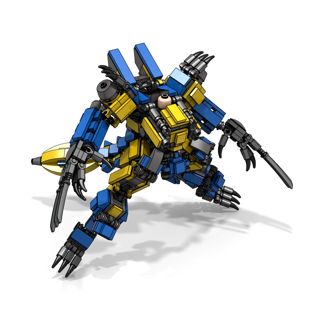 Original Series Wolfwere Man MOC Frame Mech Building Blocks Robot - 423 Pieces STEM Toy for Adults & Kids, Creative DIY Construction Set for Robot Enthusiasts, Perfect for Collectors and Educational Play