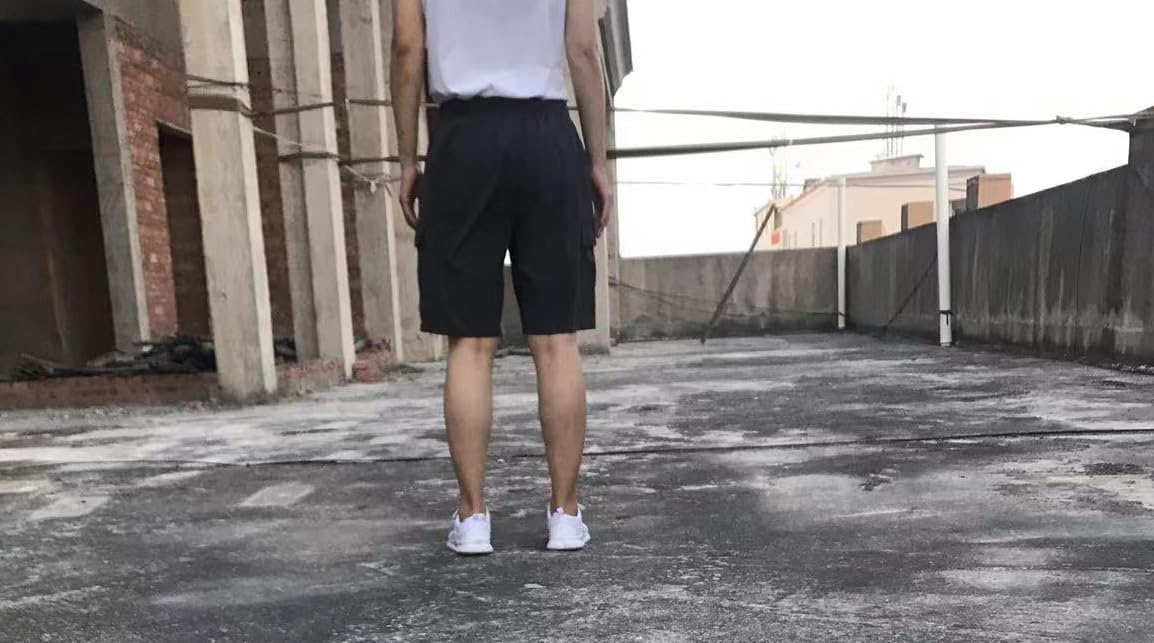 **Boys Quick Dry Cargo Shorts with Zipper Pockets - Athletic Youth Shorts for Outdoor Camping, Hiking & Sports Activities**