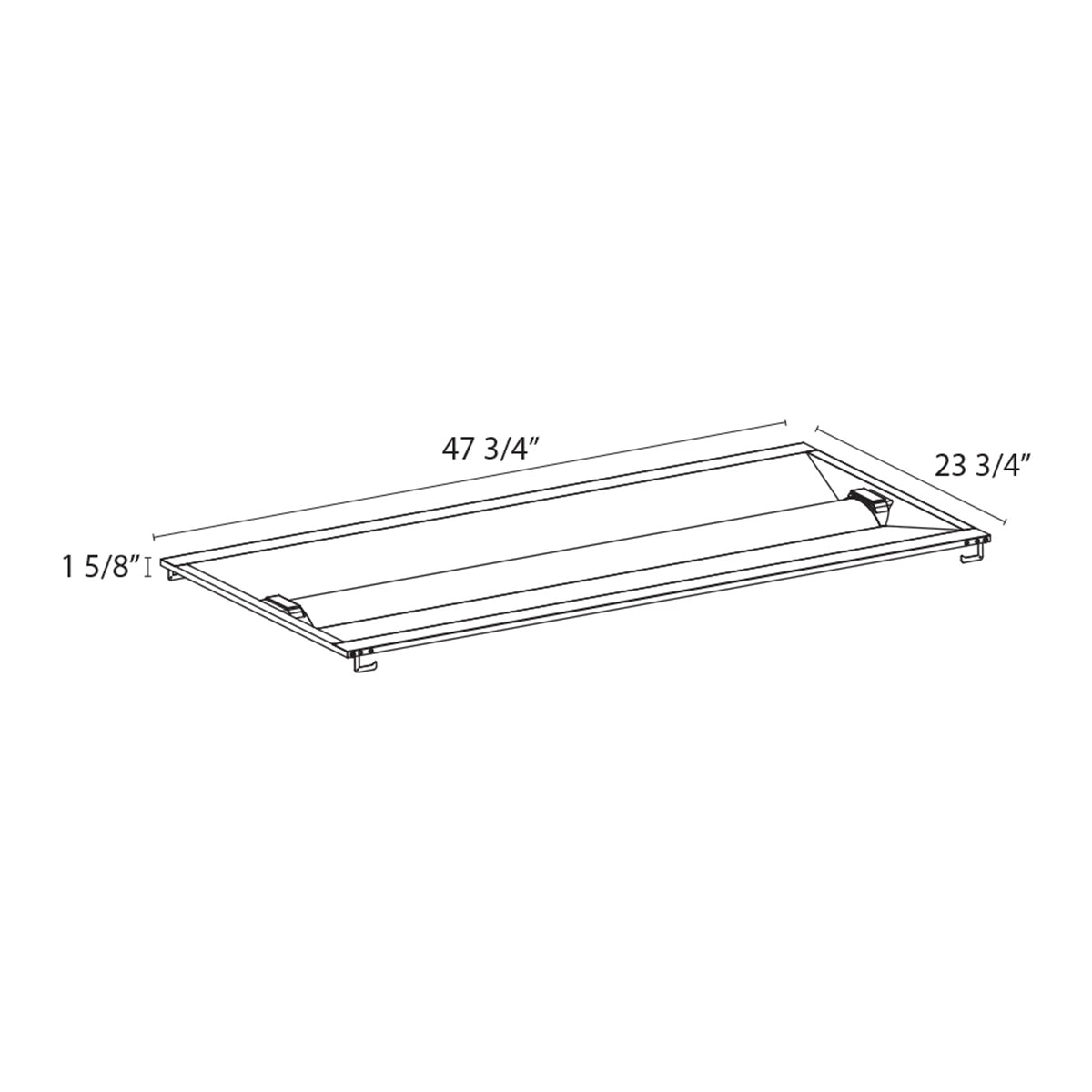 2x4 LED Troffer Light Fixture - 5500 Lumens, 40W, 3500K/4000K/5000K Color Temperature Options with Battery Backup - Perfect for Office, Warehouse, and Commercial Lighting