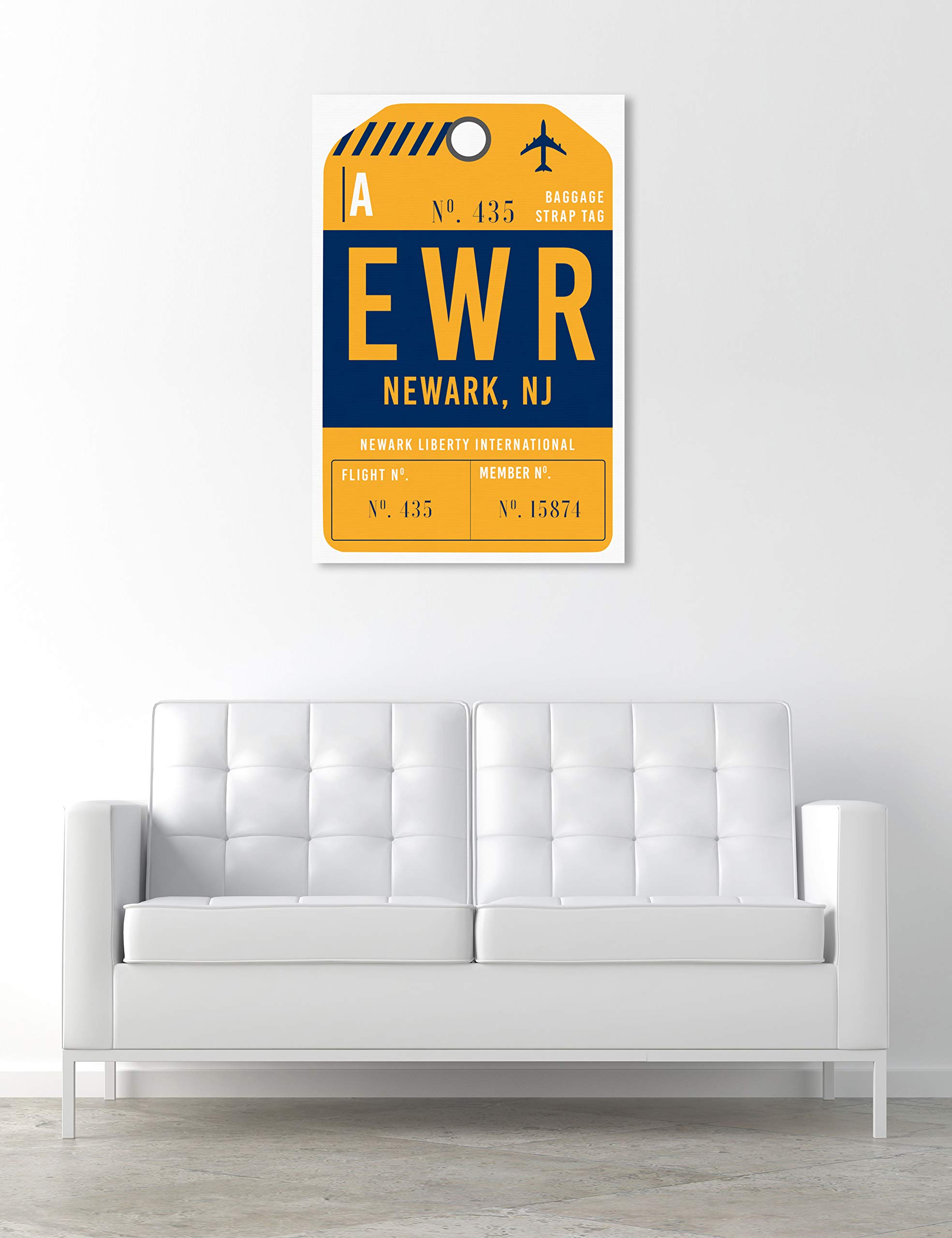 Newark Skyline Wall Art Canvas Print - Modern Cityscape Decor for Home & Office | Perfect Gift for Travel Lovers & Urban Design Enthusiasts