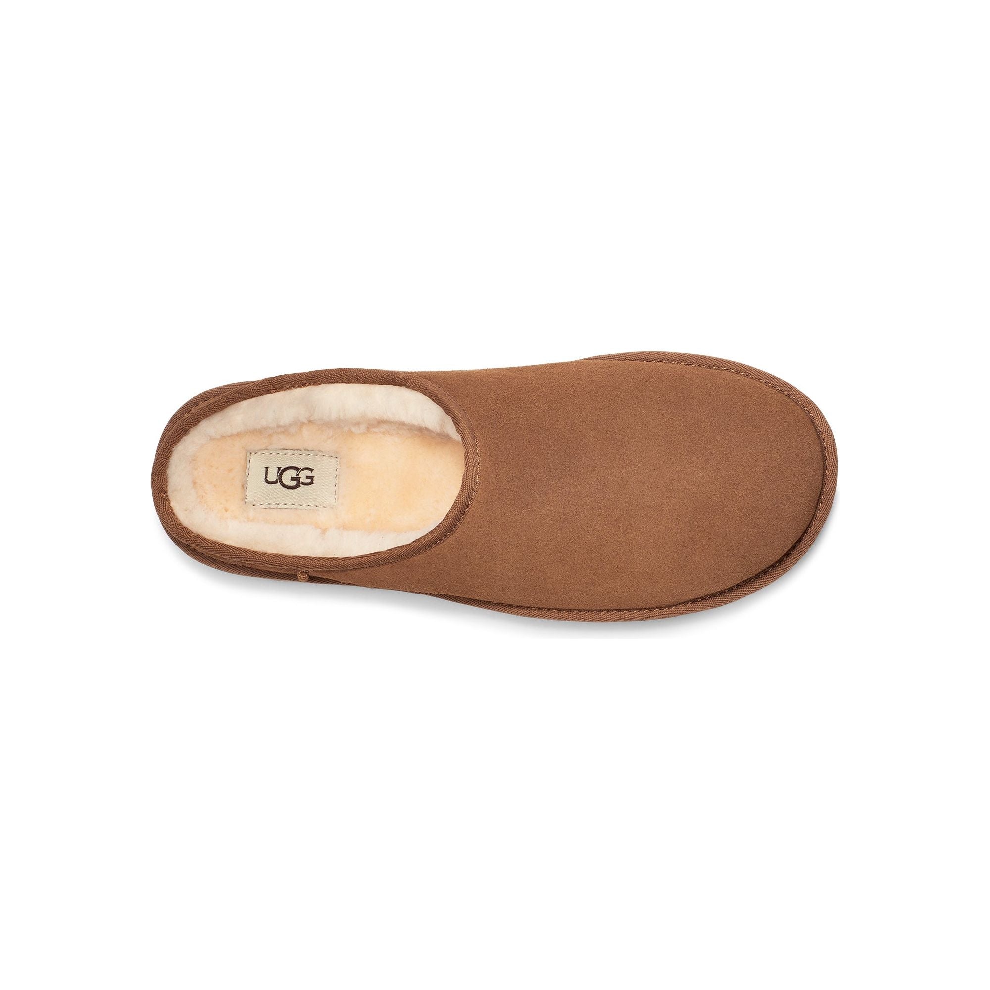 UGG Men's Classic Slip On Shoes - Chestnut Brown Suede Indoor/Outdoor Comfortable Loafers for Casual Wear & Winter Slippers