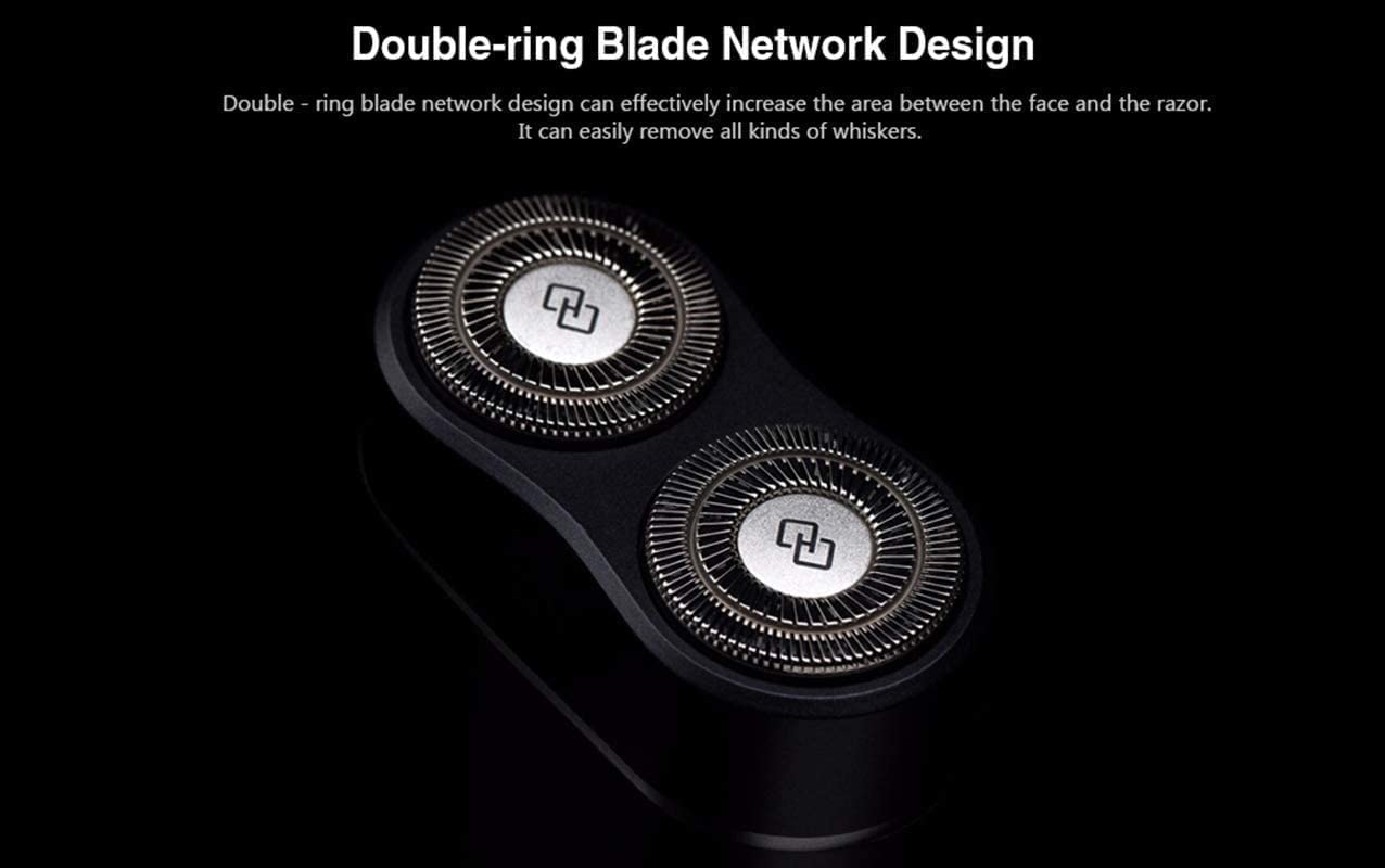 Best Electric Razor for Men - Rechargeable Rotary Shaver with Washable Shaving Head & Bicyclic Floating Technology - Perfect for Travel, Home & Gym Use