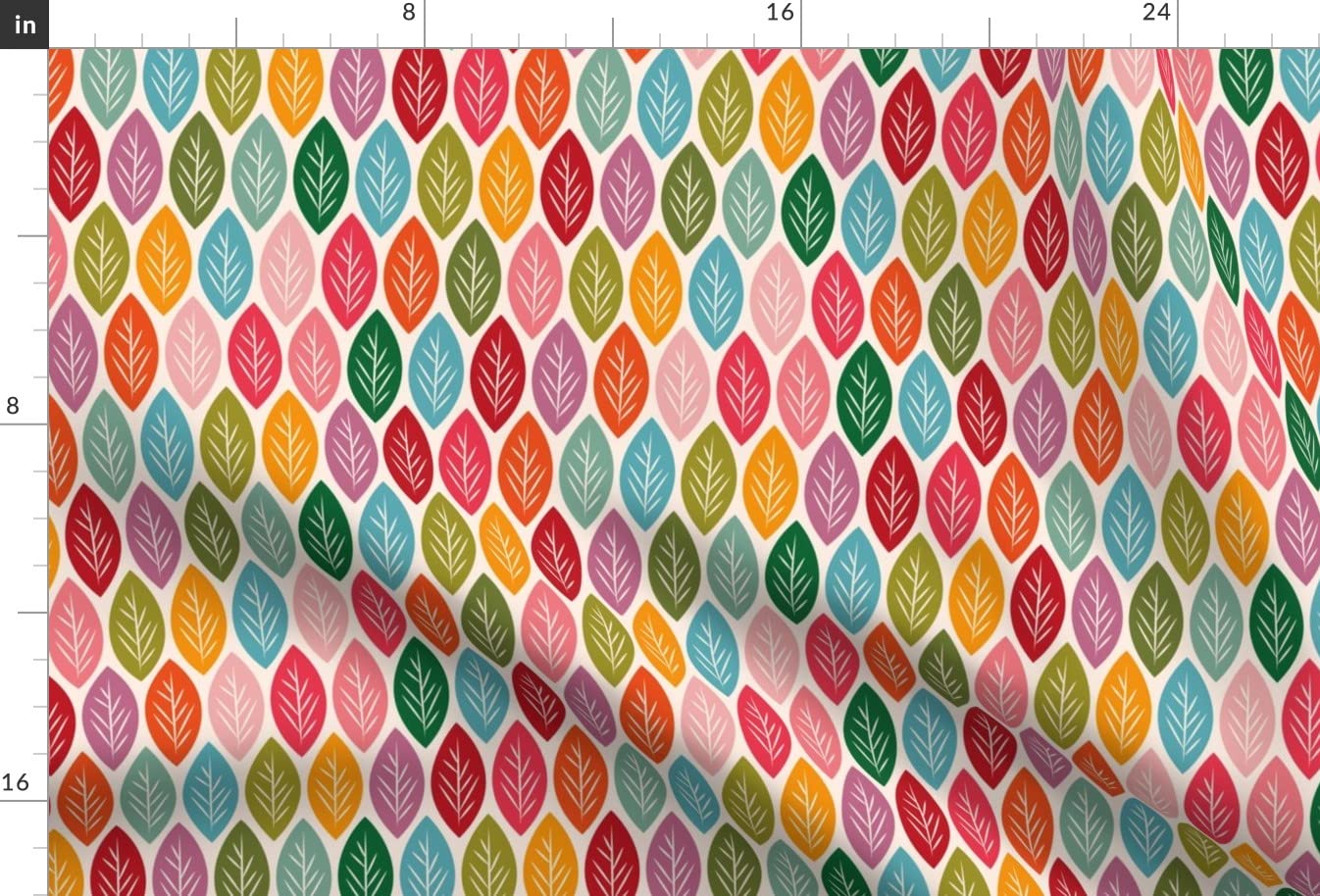 Autumn Leaves Fall Woodland Colorful Printed Minky Fabric Fat Quarter - Soft Plush Fabric for DIY Baby Blankets, Quilt Backing & Plush Toys - Perfect for Sewing Projects, Nursery Decor & Seasonal Crafts