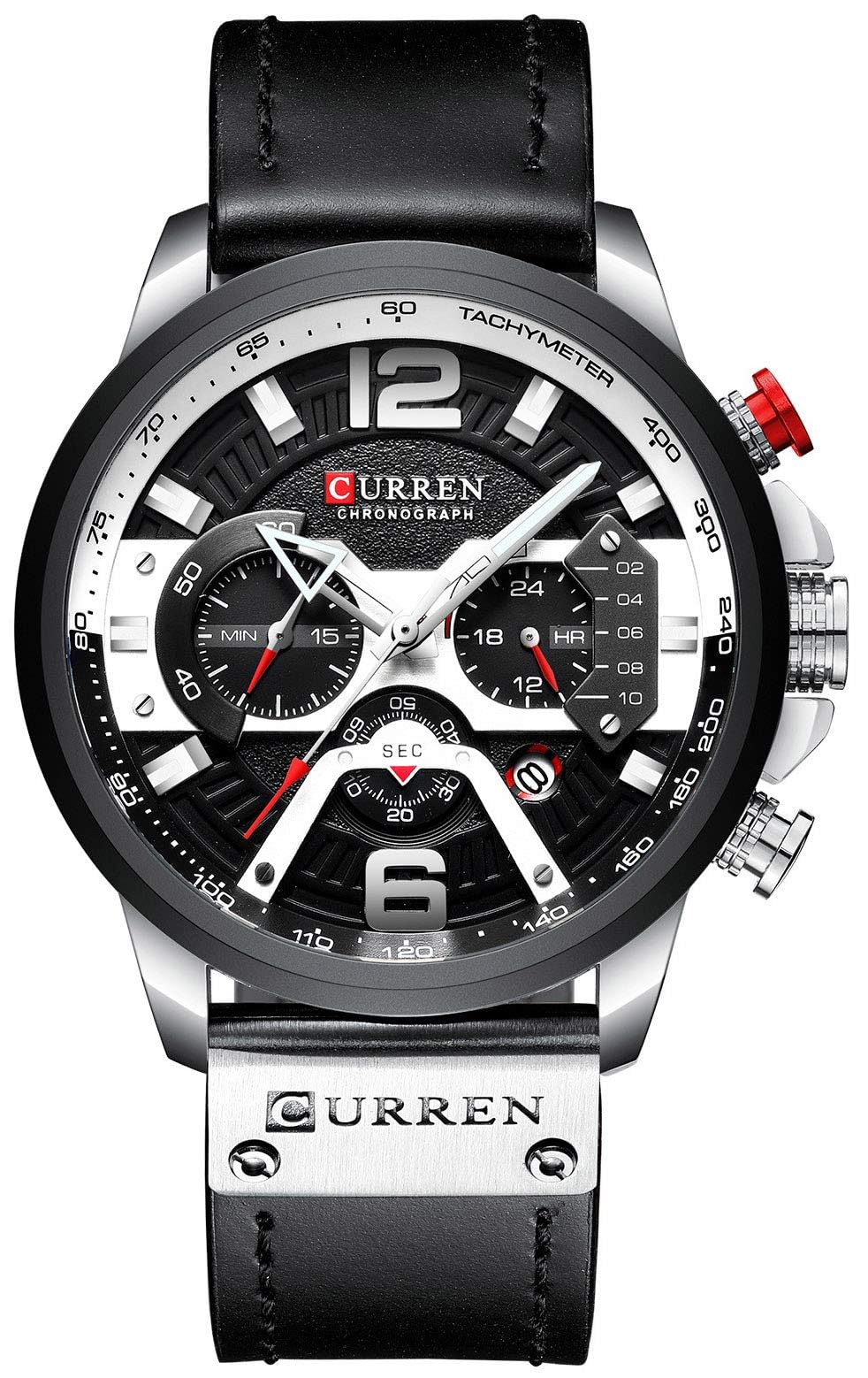 Luxury Men's Business Chronograph Watch - Waterproof Analog Quartz Wristwatch with Leather Strap | Perfect for Office, Formal Events & Everyday Wear