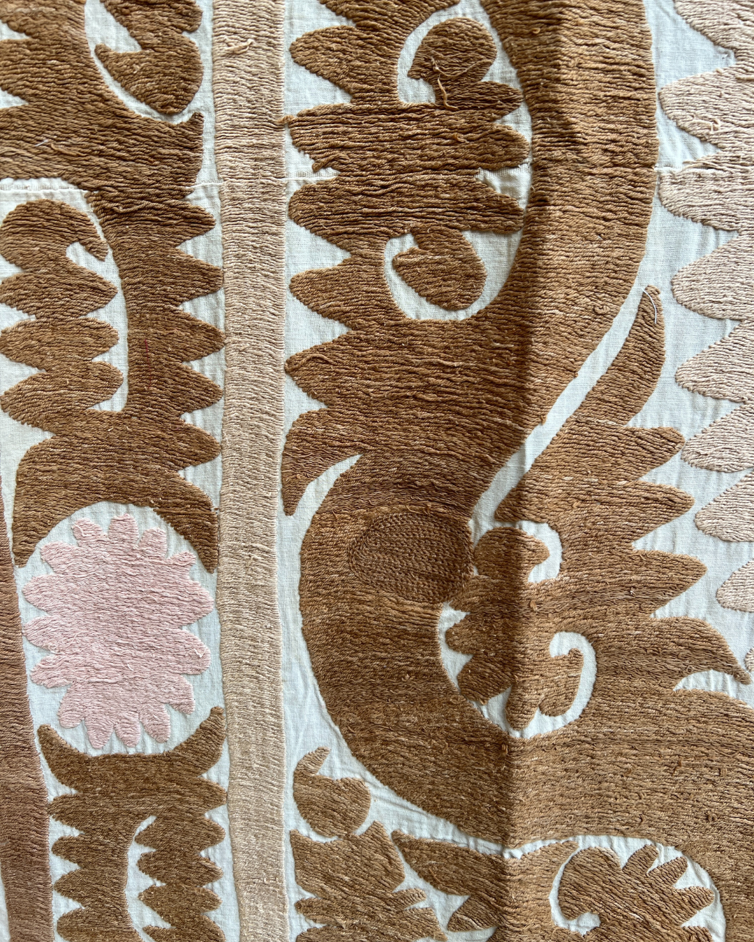 Medium Suzani 057 - Handmade Cotton Suzani Throw Pillow Cover - Perfect for Boho Home Decor, Sofa & Bedroom Accent