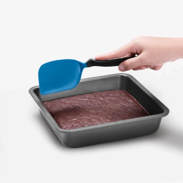 Dreamfarm Mini Chopula - Small Silicone Spatula for Cooking, Baking, Mixing - Perfect for Non-Stick Pans, Bowls & Food Prep - Blue Kitchen Utensil