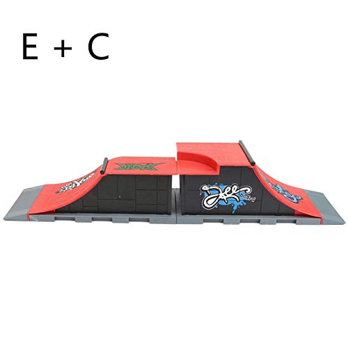 Tech Deck Fingerboard Skate Park Kit - Ramp & Handrail for Ultimate Training & Indoor Play