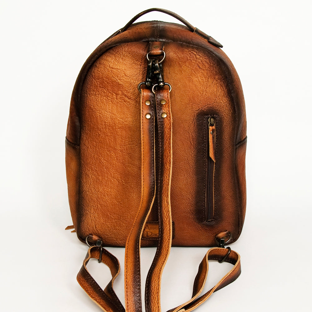 Genuine Leather Western Handbag for Women - American Darling Backpack Purse with Hair On | Stylish Cowgirl Bag for Rodeo, Travel & Everyday Use