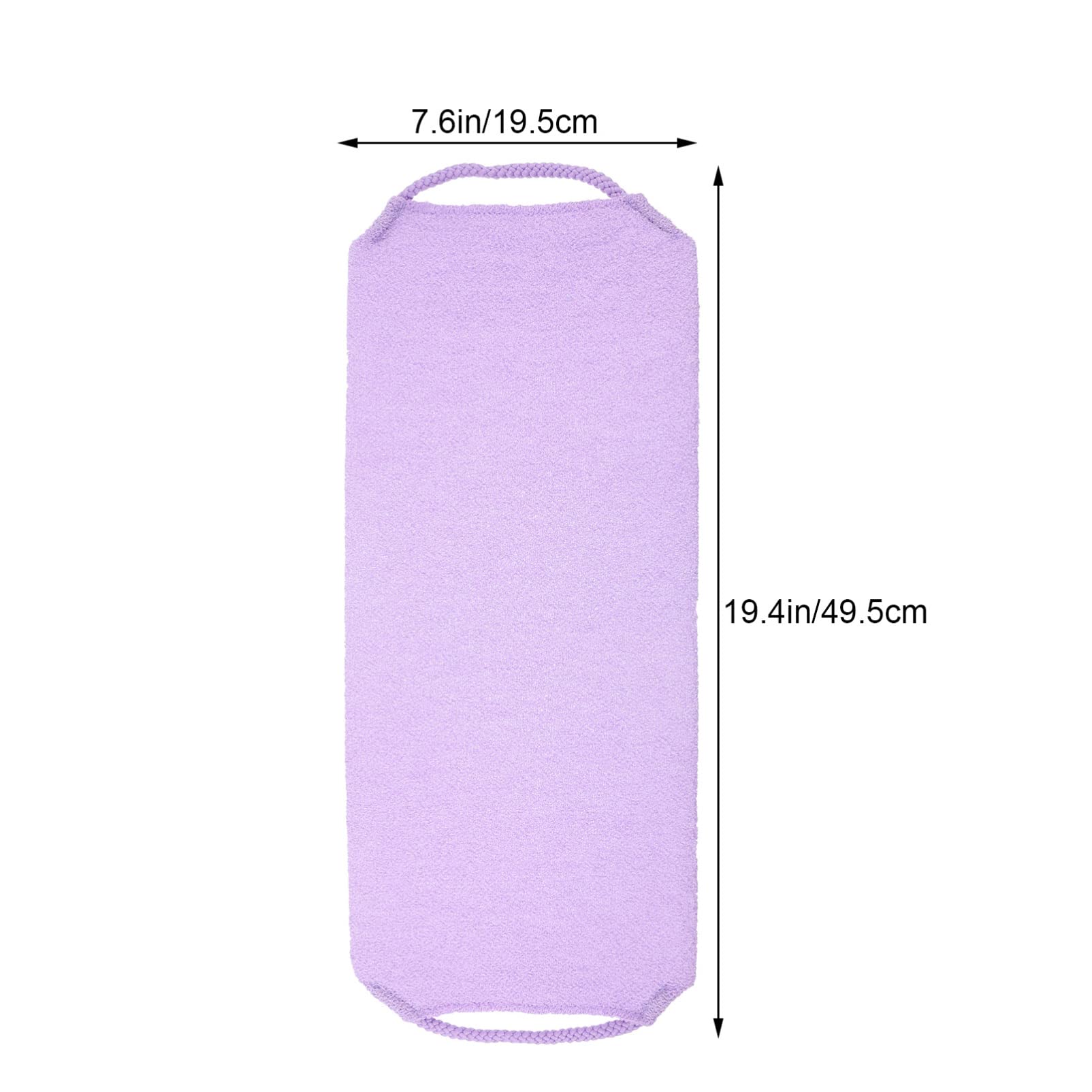 EXCLUZO Exfoliating Washcloth Towel - Dead Skin Remover, Comfortable Bath & Shower Scrubber for Smooth Skin - Home & Travel Use (Purple) | Perfect for Spa Days, Post-Workout Cleansing & Gentle Exfoliation