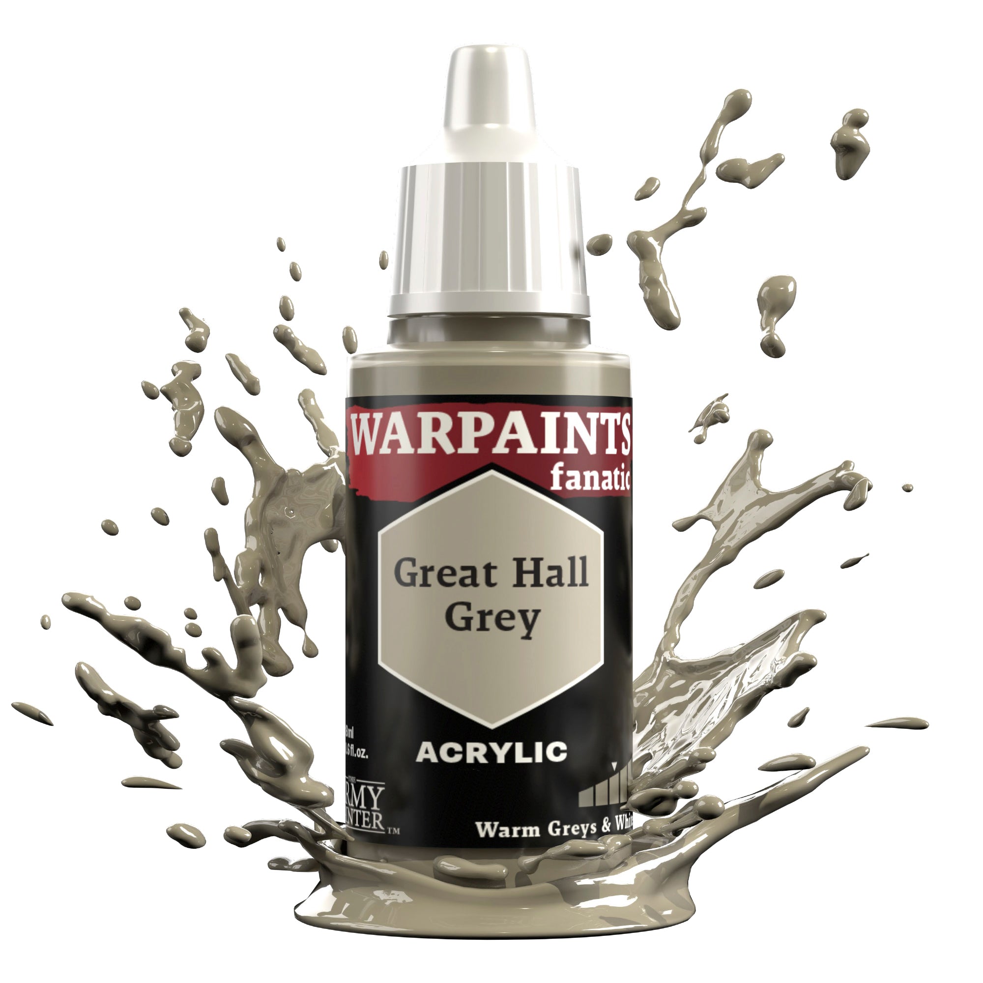 Warpaints Fanatic: Great Hall Grey - Premium Miniature Paint for Warhammer & Tabletop Gaming - Perfect for Fantasy & Sci-Fi Models